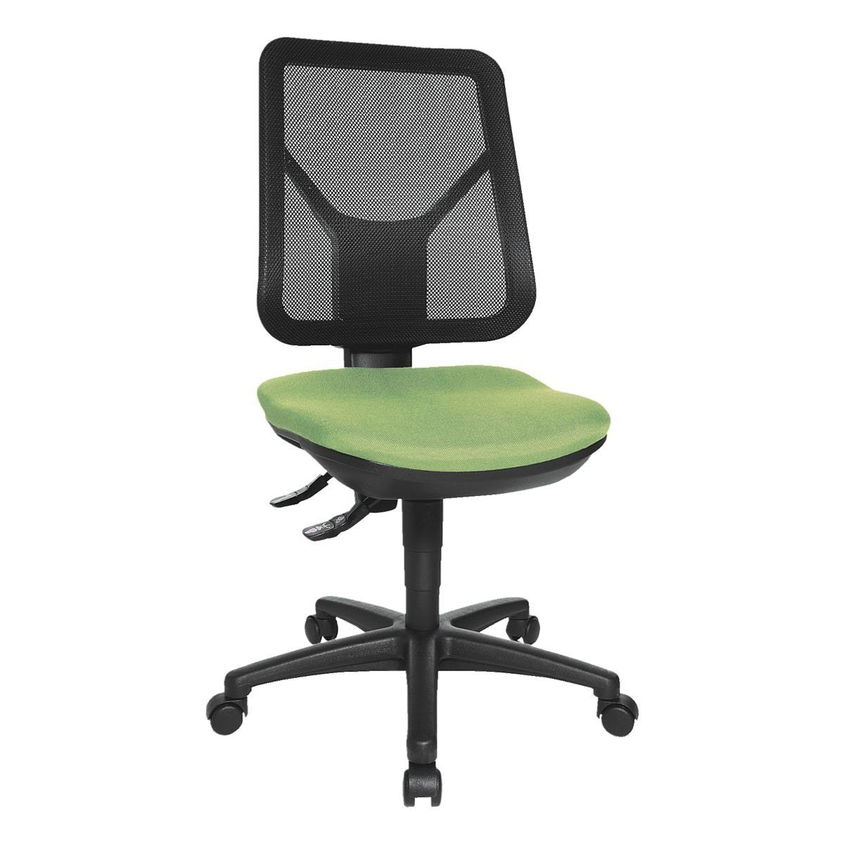 mit grün Armlehnen) Net, Ergo (ohne Bandscheibensitz, TOPSTAR Schreibtischstuhl