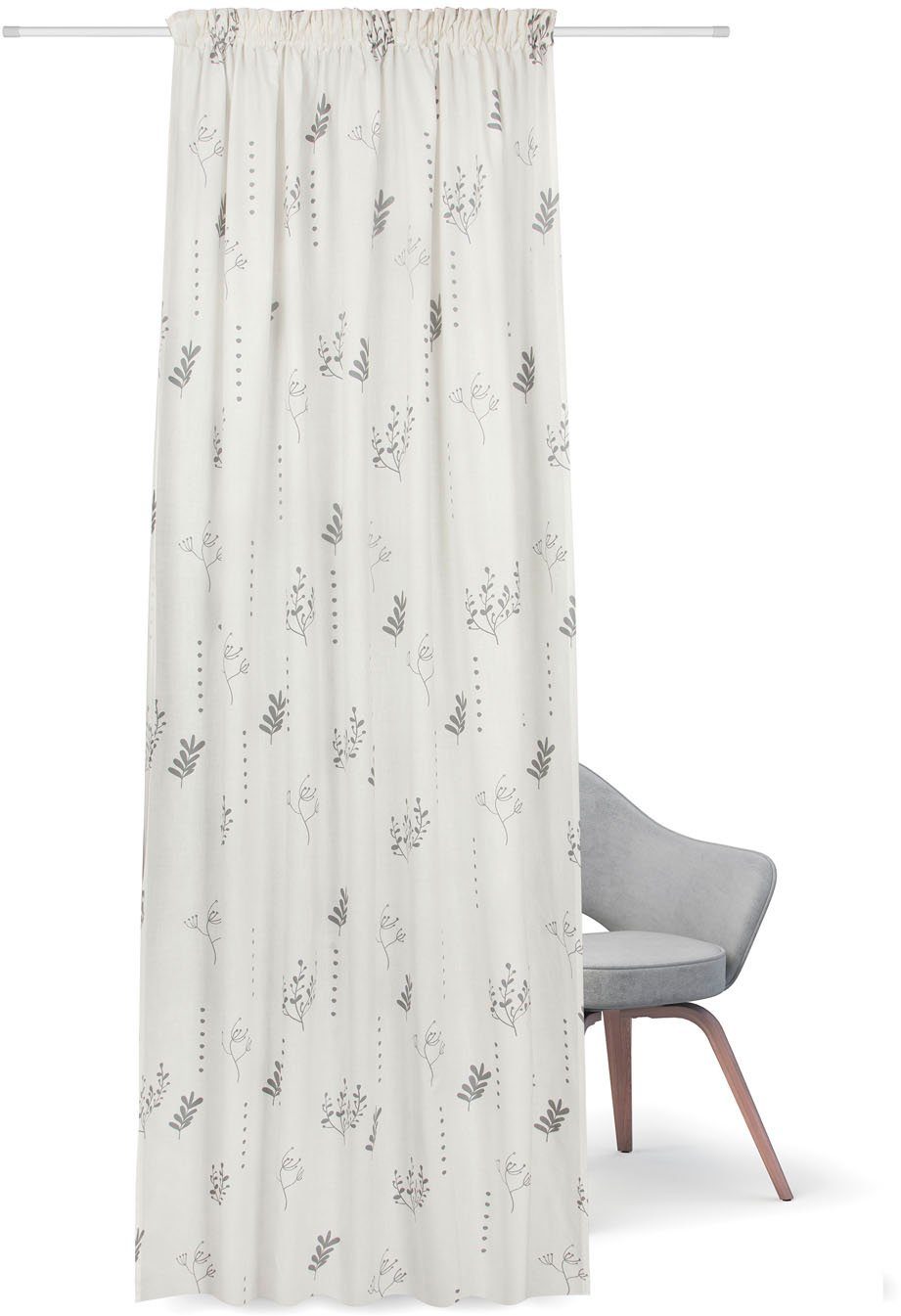 Feel of Nature Gardine Helga (1 St), Kräuselband, blickdicht, HxB: 245x140