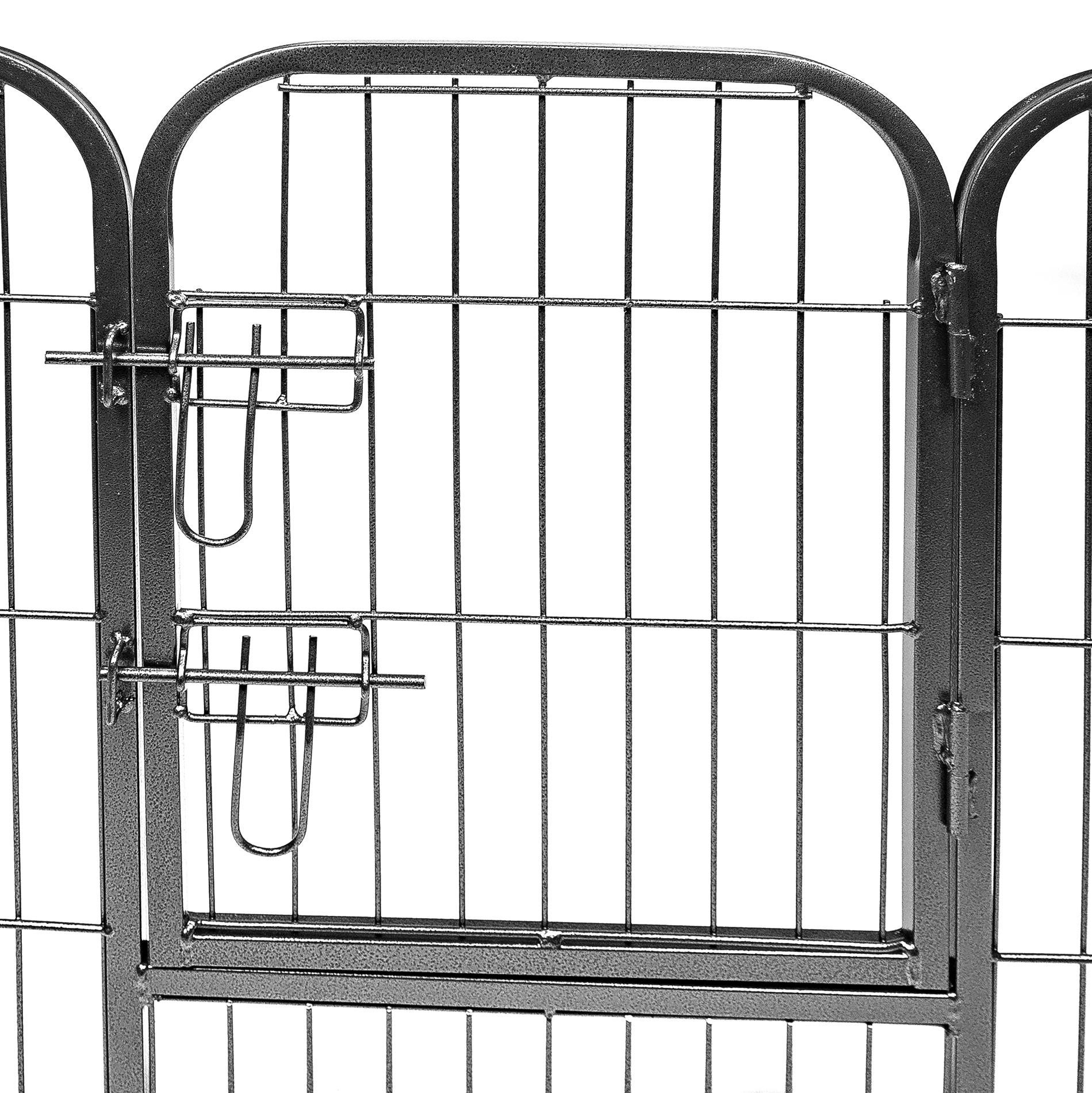 ESTEXO Freigehege Welpenauslauf Welpen- Welpengitter Hundeauslauf 8x 80cmx100cm