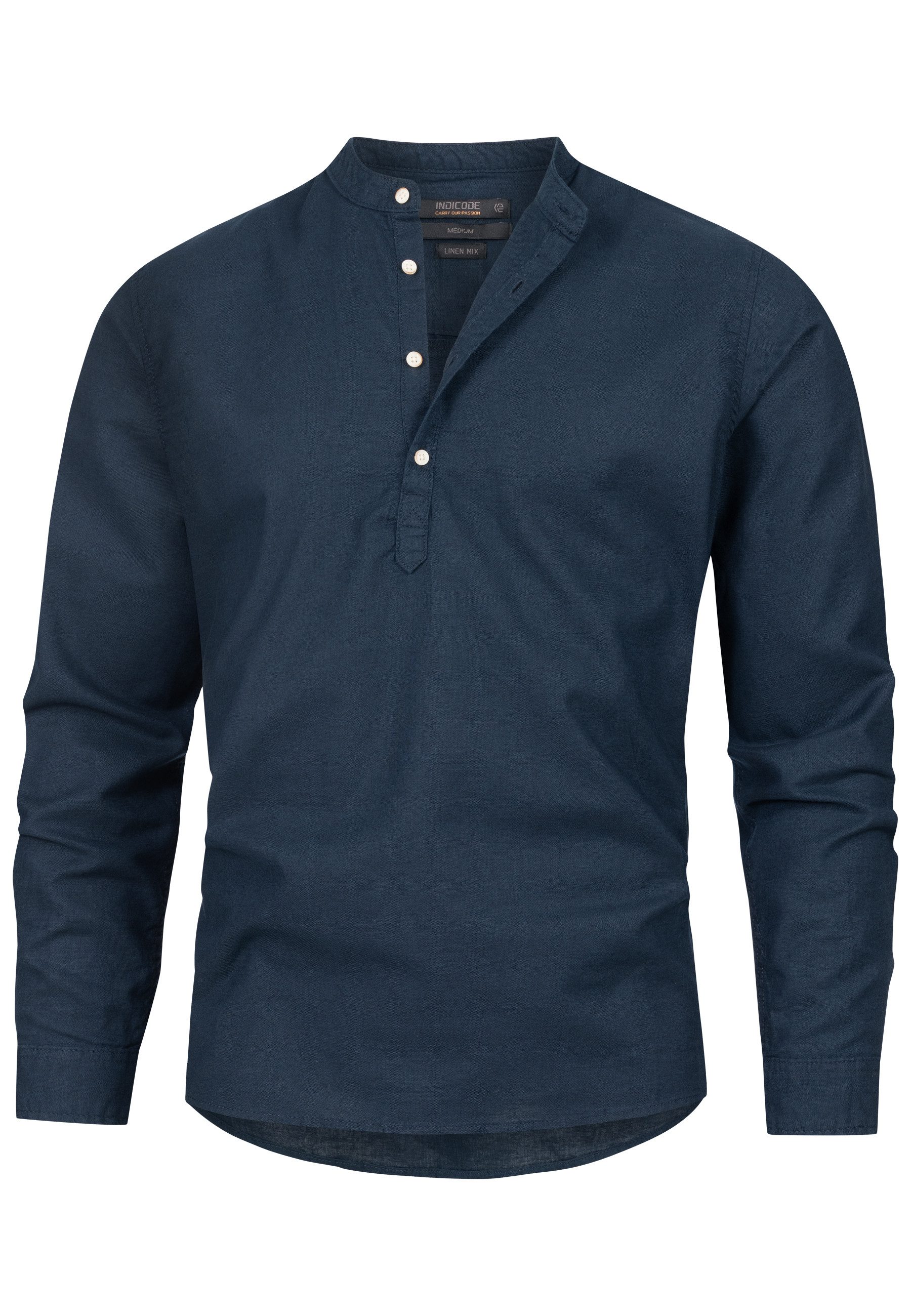 Indicode Langarmhemd Herren Waylon Herrenhemd Langarm günstig online kaufen