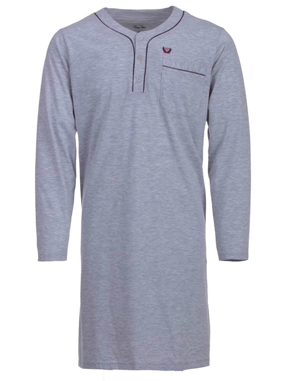 Henry Terre Nachthemd Nachthemd Langarm - Unifarben günstig online kaufen