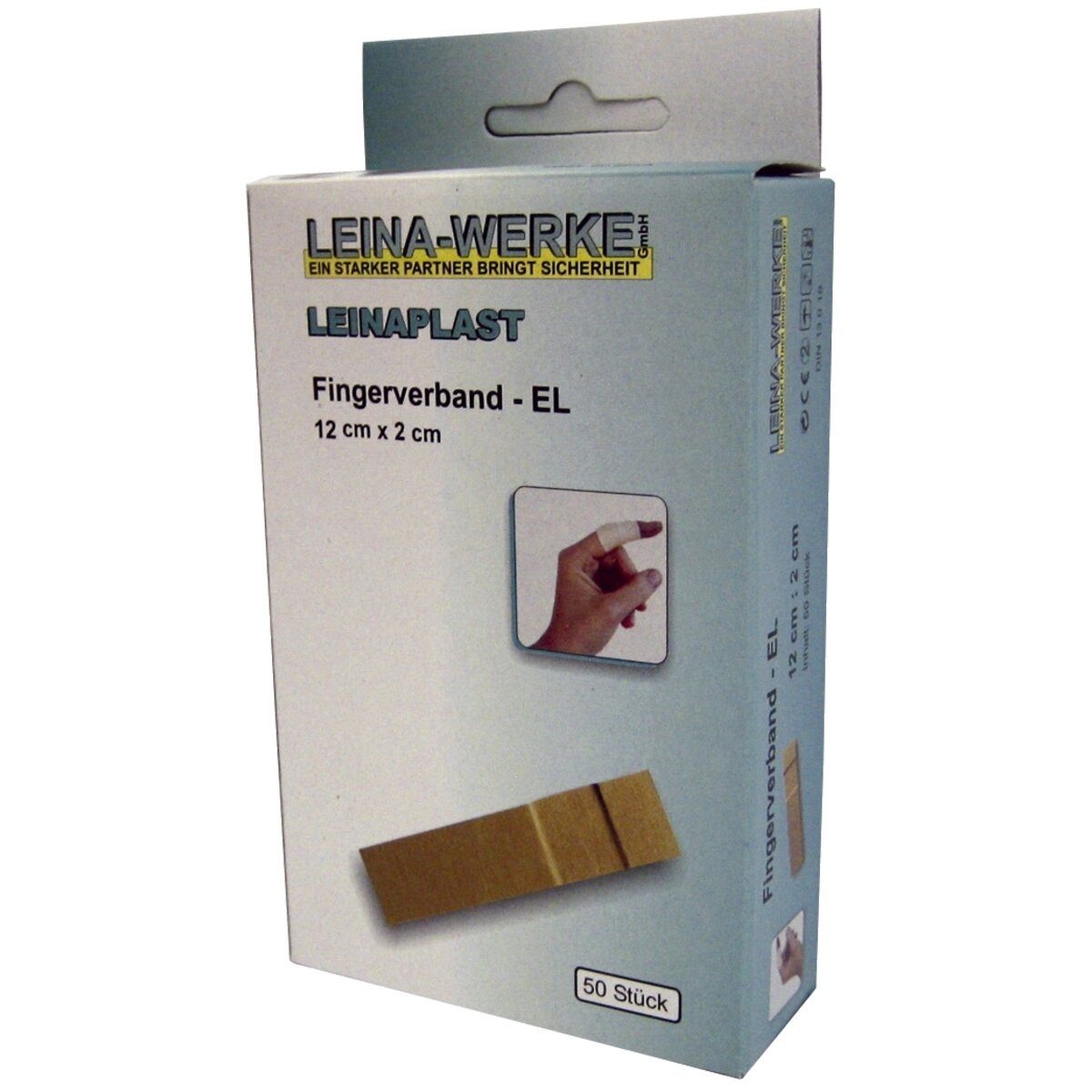 Leina-Werke Erste-Hilfe-Set Fingerverband - 50 Stück lose 12 cm x 2 cm elastisch.