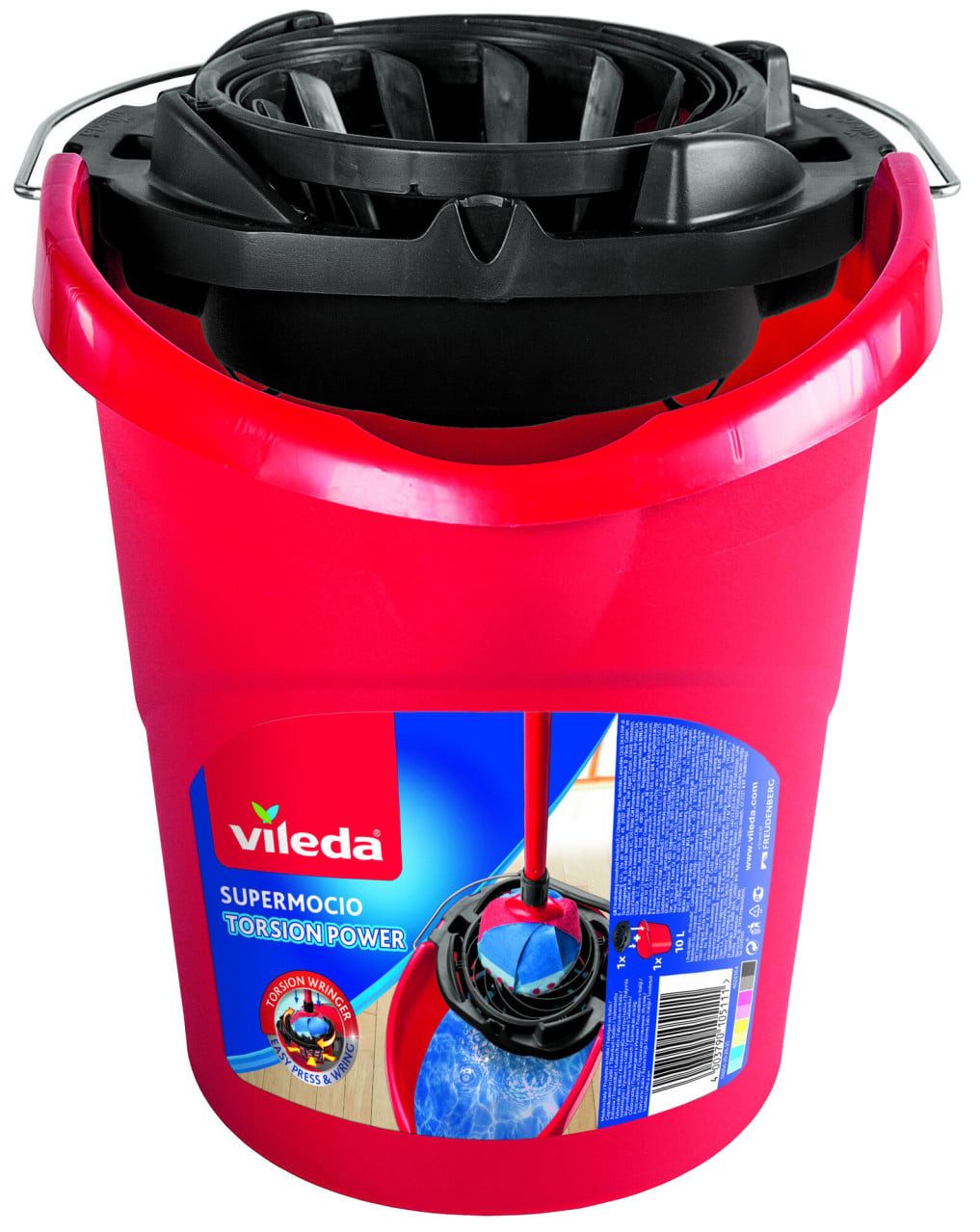 Vileda Putzeimer Vileda Wischmopeimer für Supermocio mit PowerPress