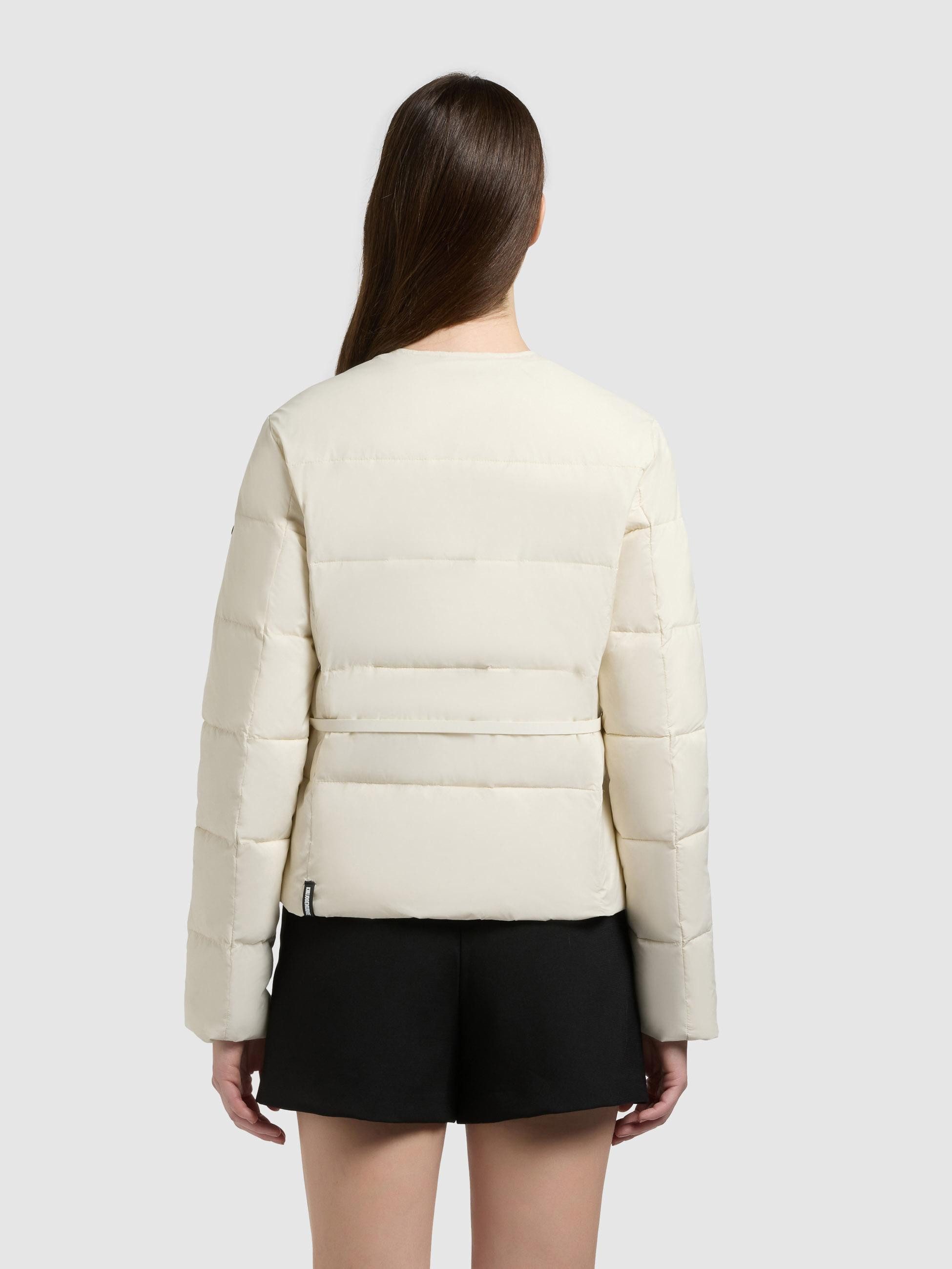 khujo Steppjacke Cinnia Elegante Damen Übergangsjacke mit Taillengürtel