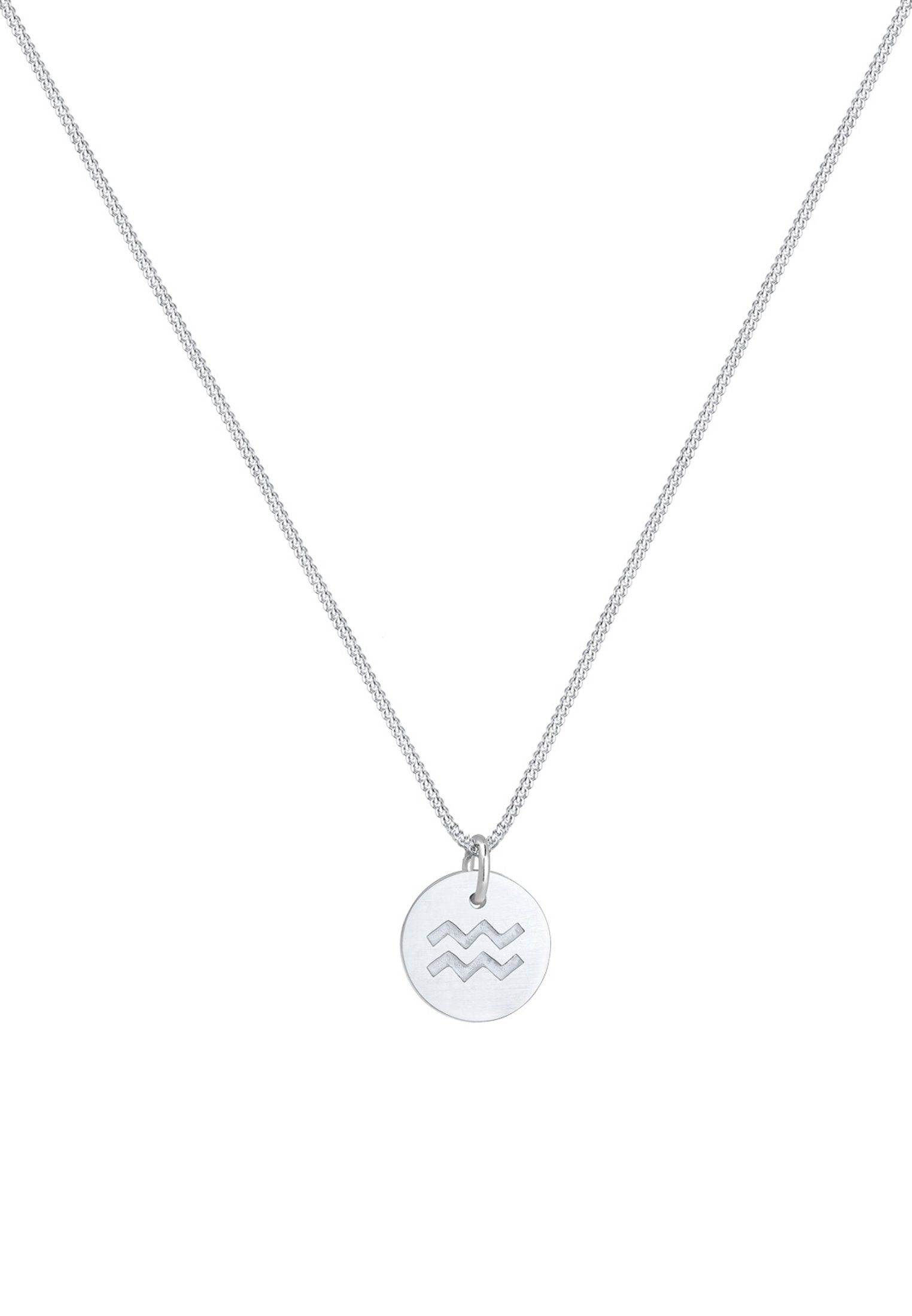 Elli Kette mit Anhänger Sternzeichen Wassermann 925 Sterling Silber, Sternzeichen
