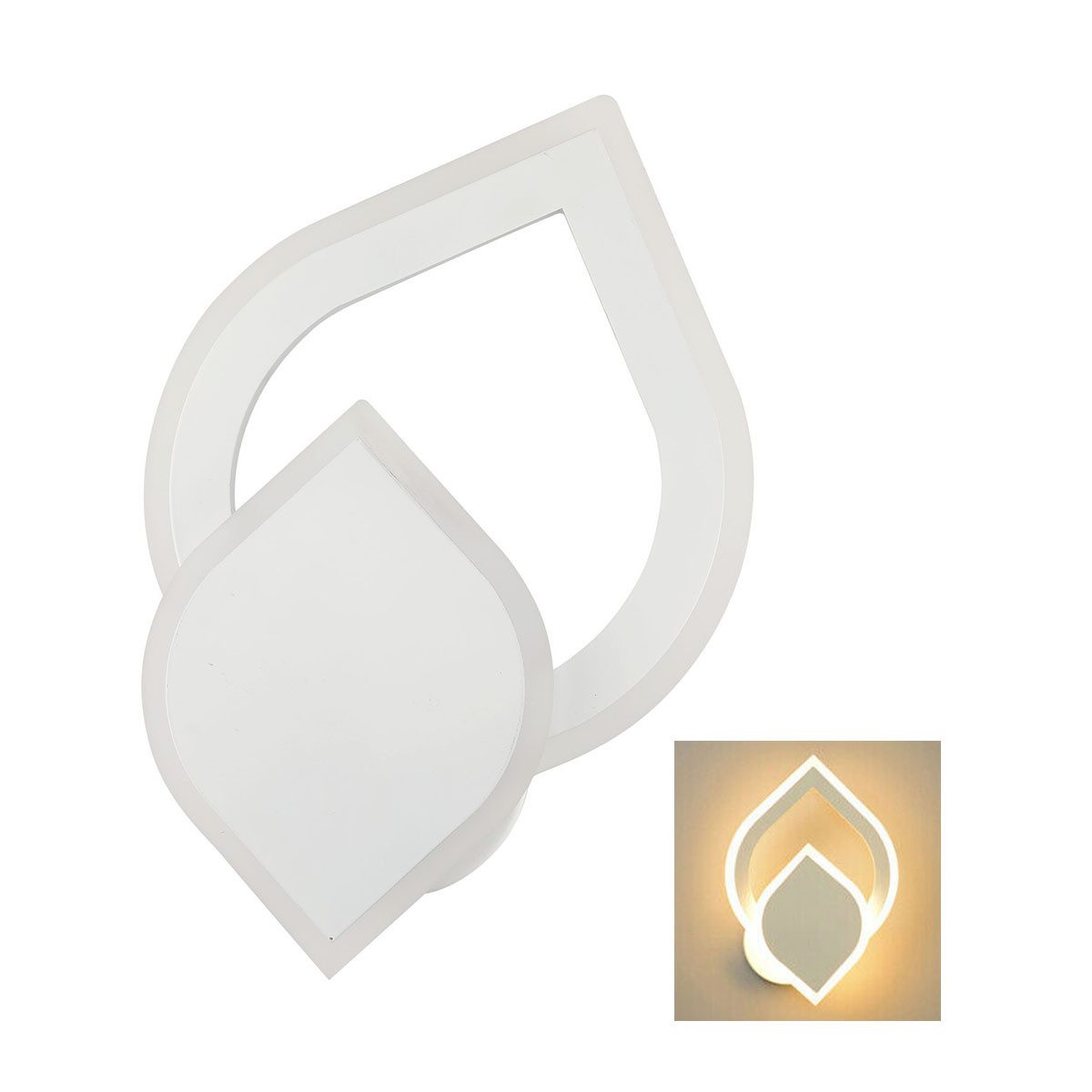 oyajia Wandleuchte Modern LED Wandleuchte, Acryl günstig online kaufen
