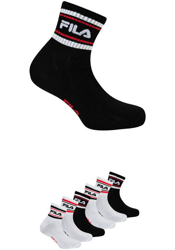 Fila Freizeitsocken MAN LIFESTYLE QUARTER SOCKS (6-Paar) mit auffälligem Lo günstig online kaufen