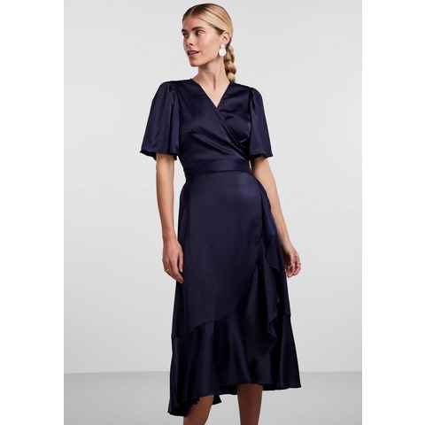 Y.A.S Wickelkleid YASTHEA 2/4 MIDI WRAP DRESS S. NOOS mit Volant