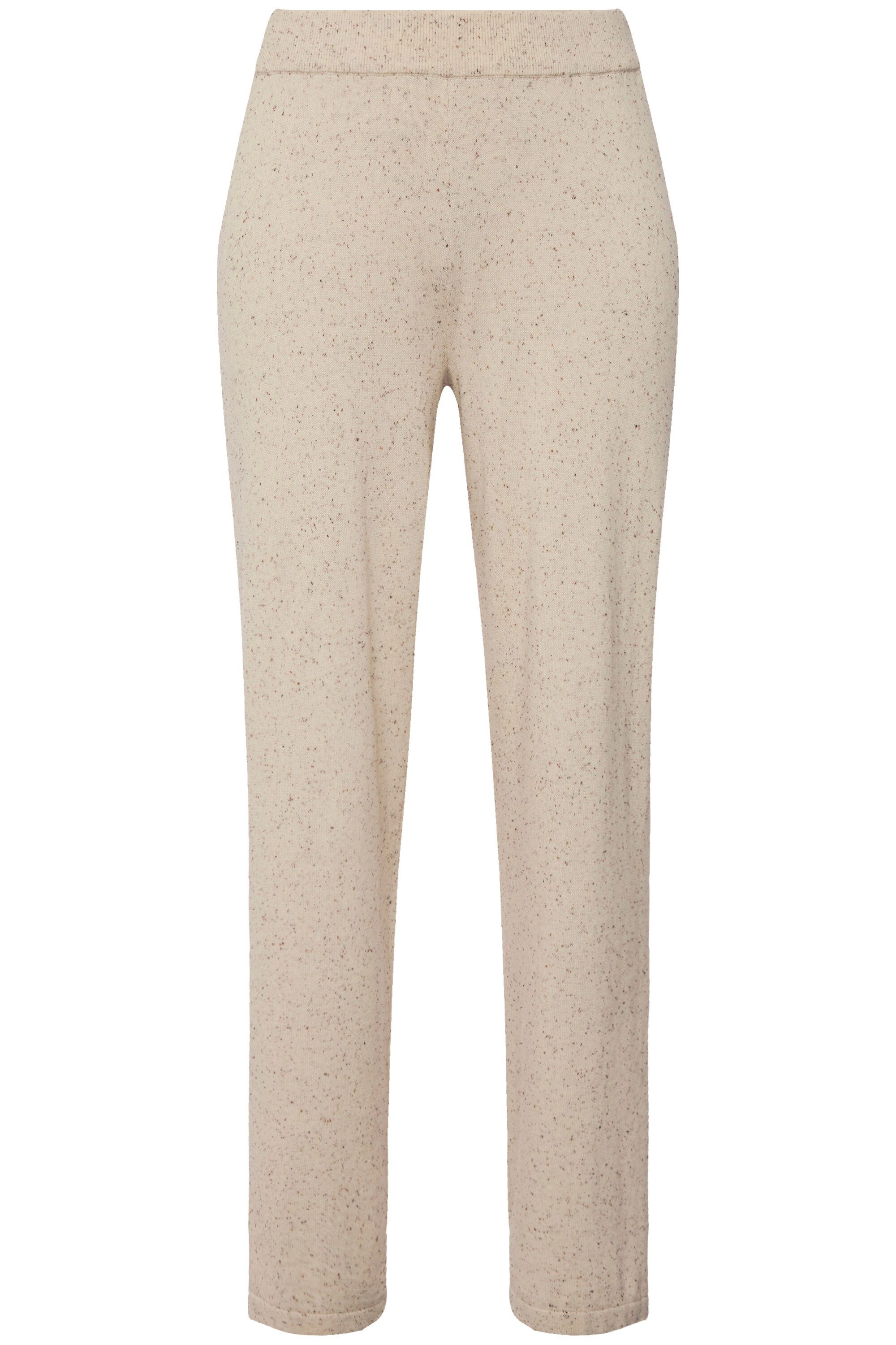 Ulla Popken Schlupfhose Strickhose Rose weites Bein Elastikbund