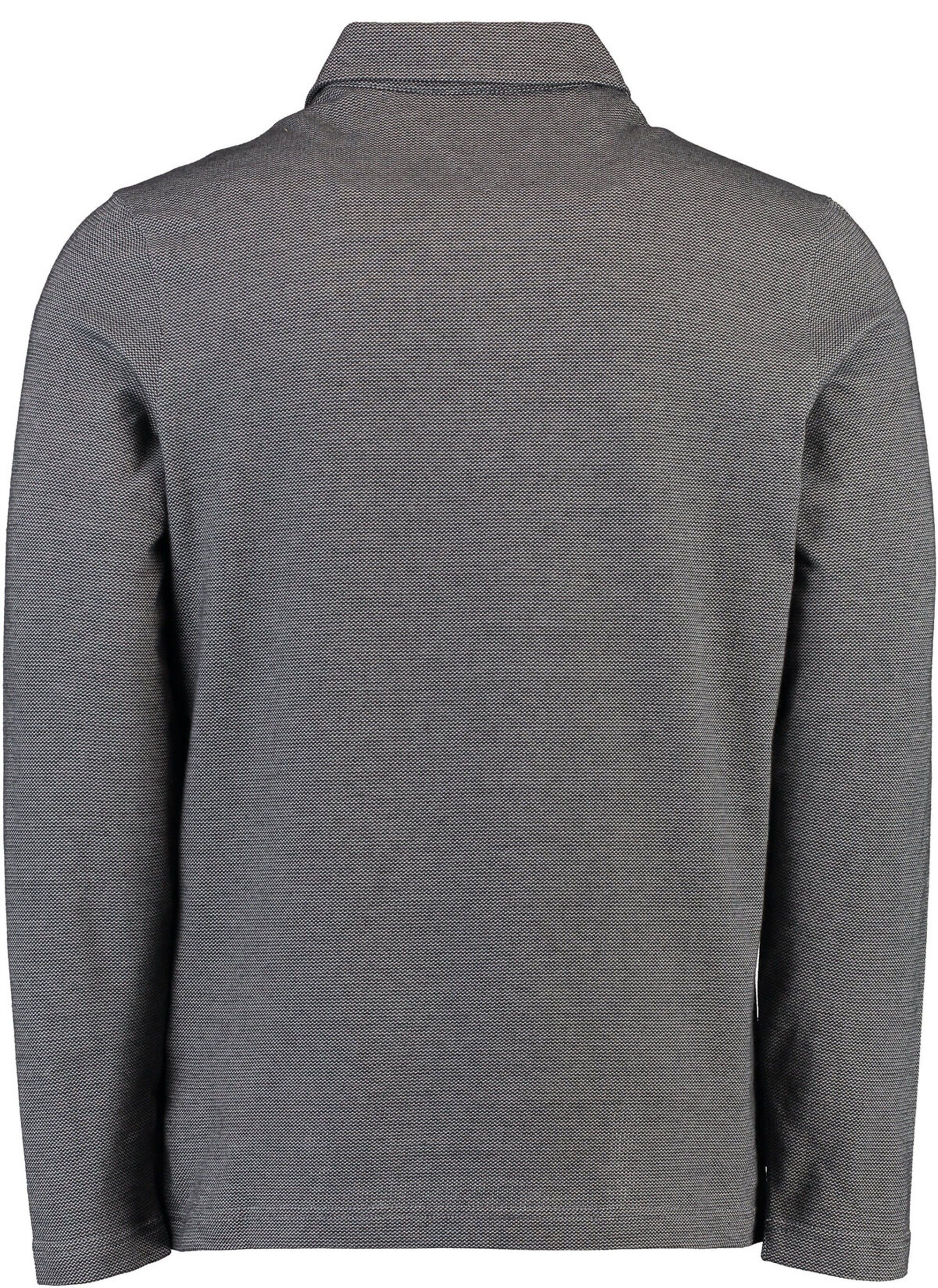 Langarm-Polo-Shirt Brax BRAX Poloshirt schwarz Easy-Care Prescot