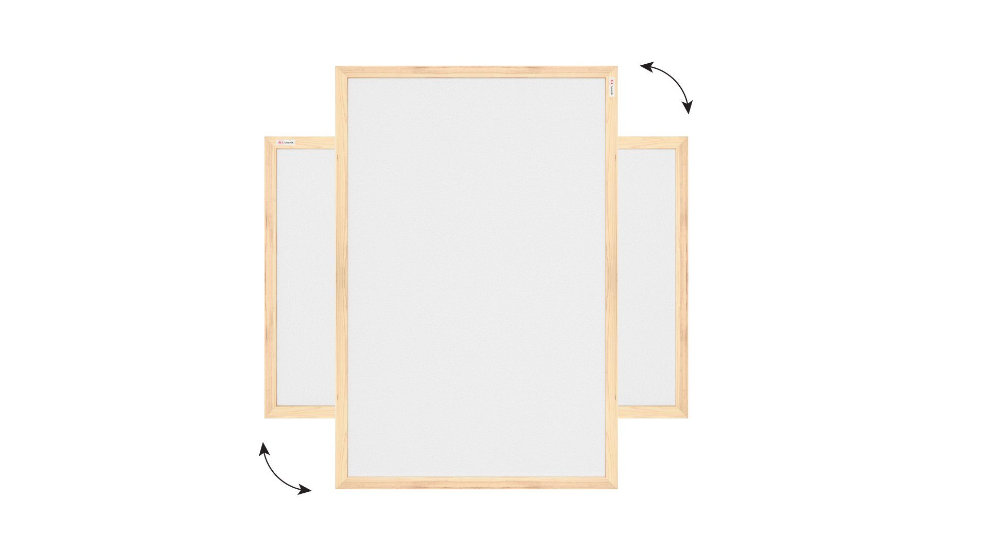 ALLboards Tafel ALLboards Korktafel Memoboard Pinnwand Wandtafel farbiger Rahmen