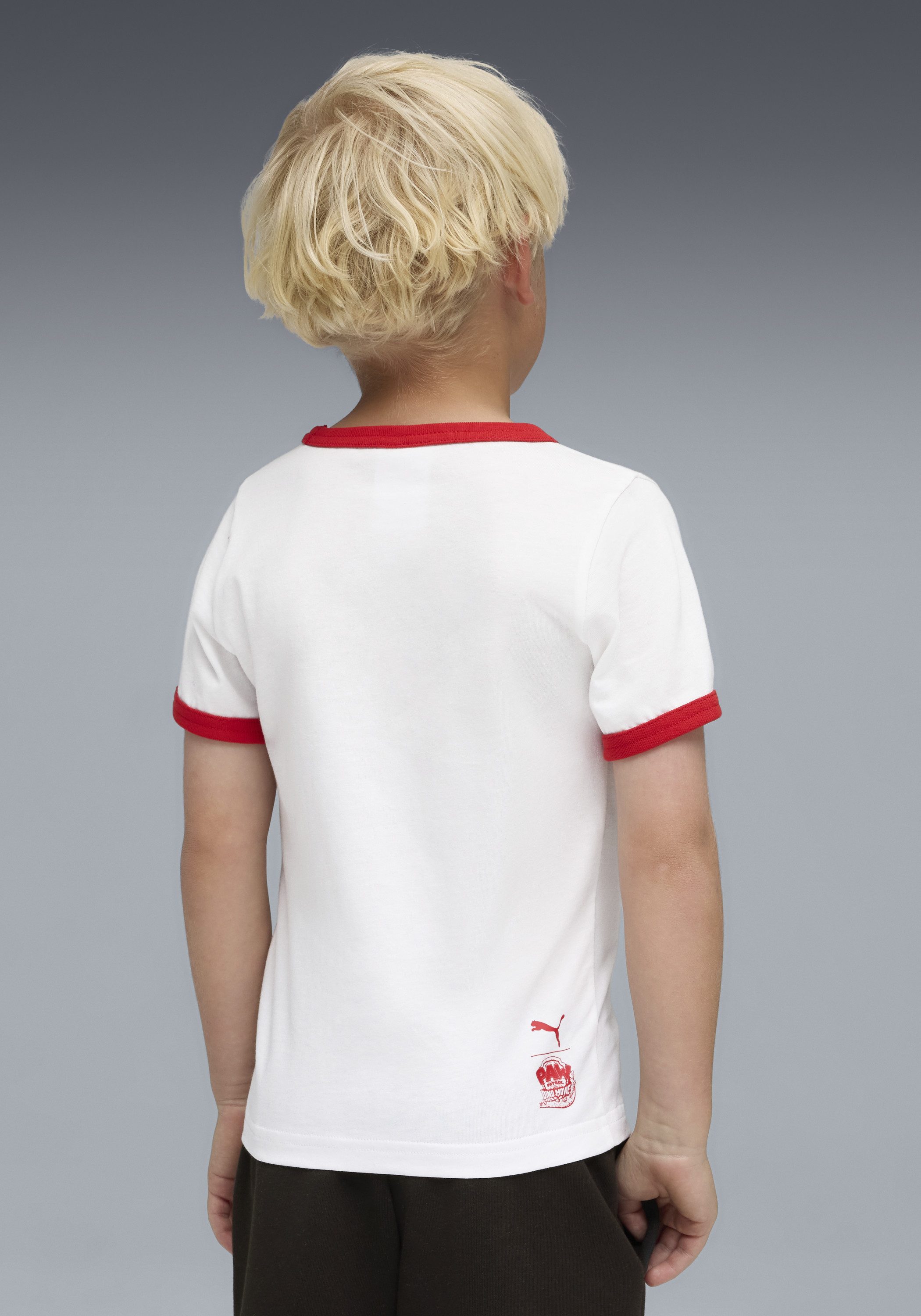 PUMA T-Shirt X PAW PATROL RINGER TEE Regular Fit, Kurzarm, für Kinder, mit Rundhalsausschnitt