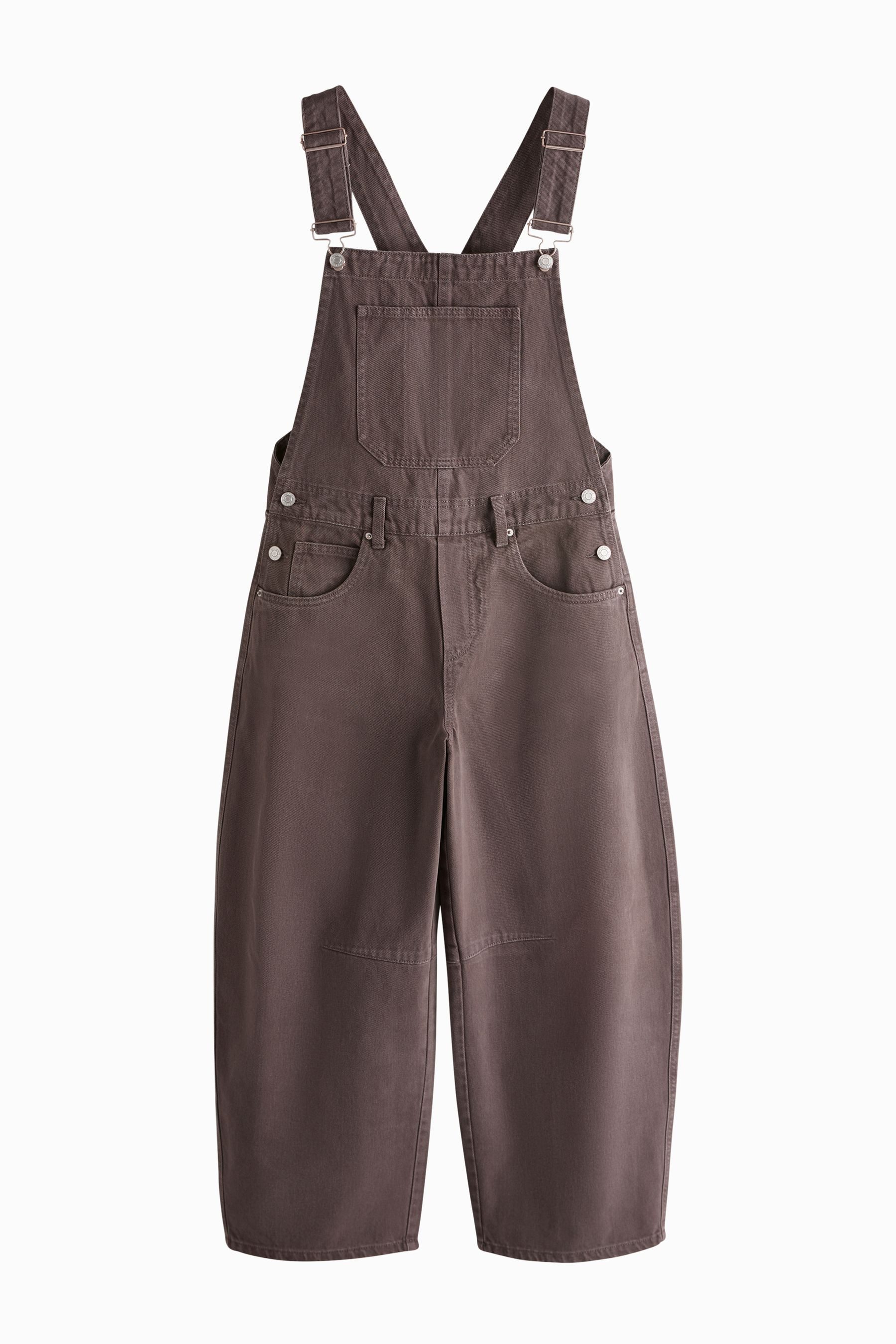 Next Latzjeans Latz-Jumpsuit aus Denim mit Barrel-Bein (1-tlg)