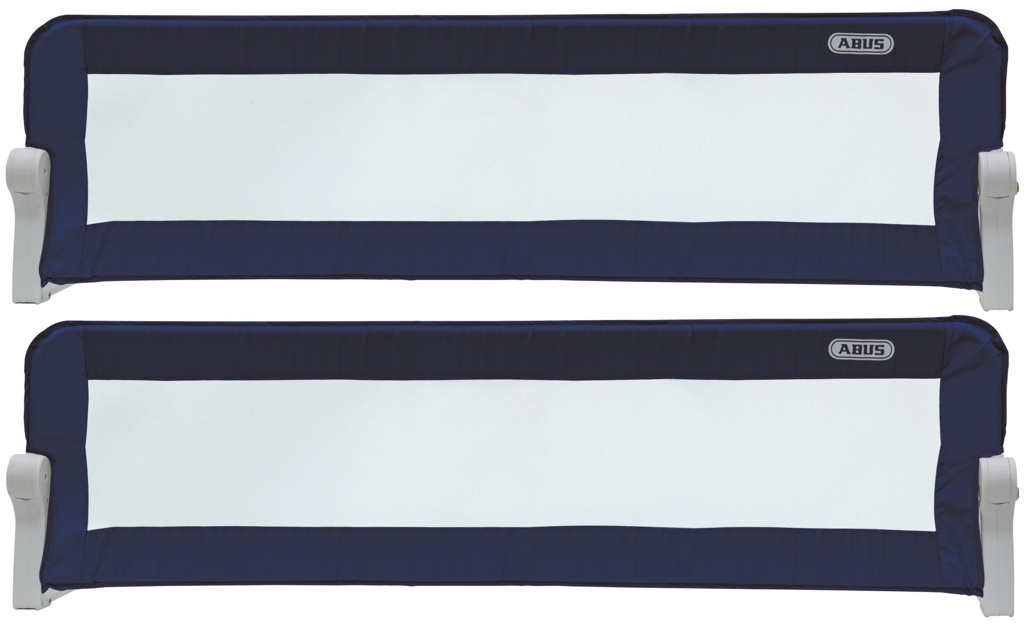 ABUS Bettschutzgitter Bettgitter ERIC für Kinder, Rausfallschutz für Eltern- oder Kinderbetten - 2er Set, 150 cm