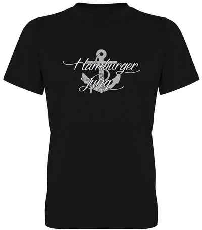 G-graphics T-Shirt Hamburger Jung Herren T-Shirt, mit trendigem Frontprint, Aufdruck auf der Vorderseite, Spruch/Sprüche/Print/Motiv, für jung & alt
