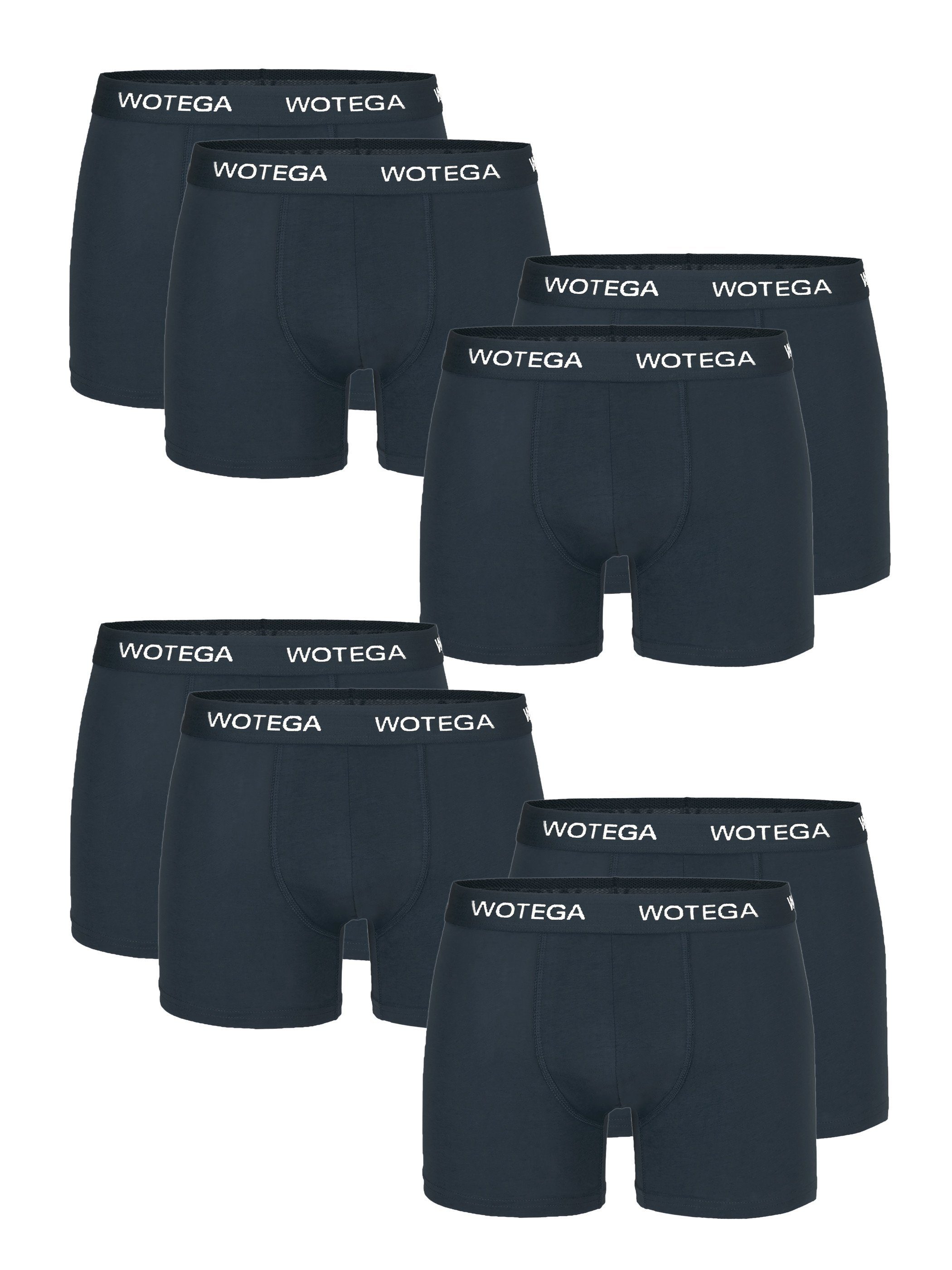 WOTEGA Boxershorts Joe (Spar-Set, 8er-Pack) moderne Baumwoll Unterhosen exklusiv im 8er Pack Grau (Castlerock 180201)