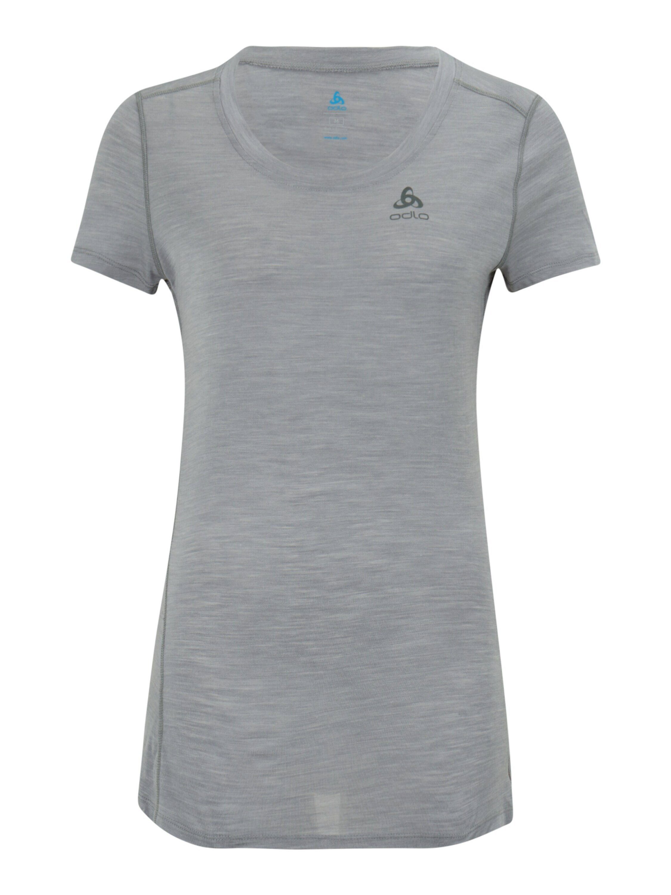 Plain/ohne Funktionsshirt Details Grau Odlo (1-tlg)