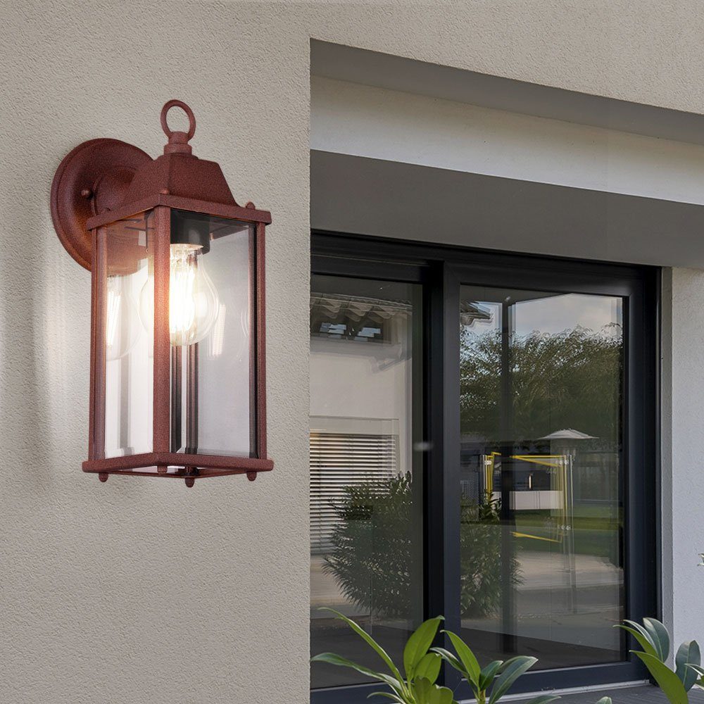 etc-shop Außen-Wandleuchte, Leuchtmittel nicht inklusive, Wandstrahler Außenleuchte Haustür Fassadenleuchte