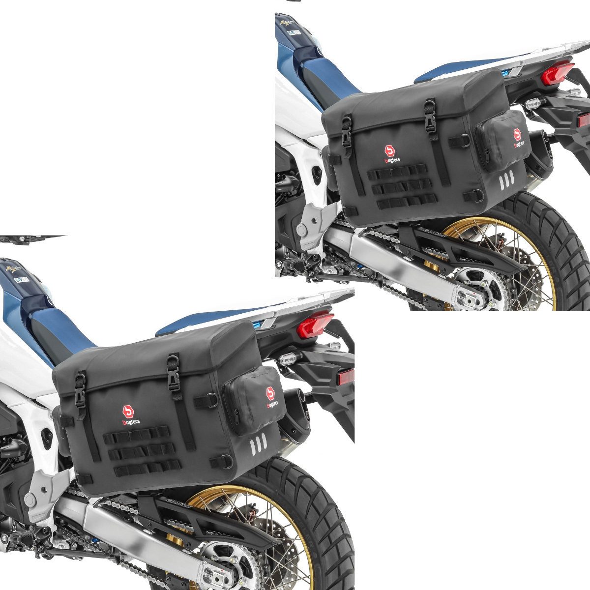 Bagtecs Reisetasche 2x Wasserdichter PVC Motorrad Seitenkoffer universal Koffer # BPW Spar