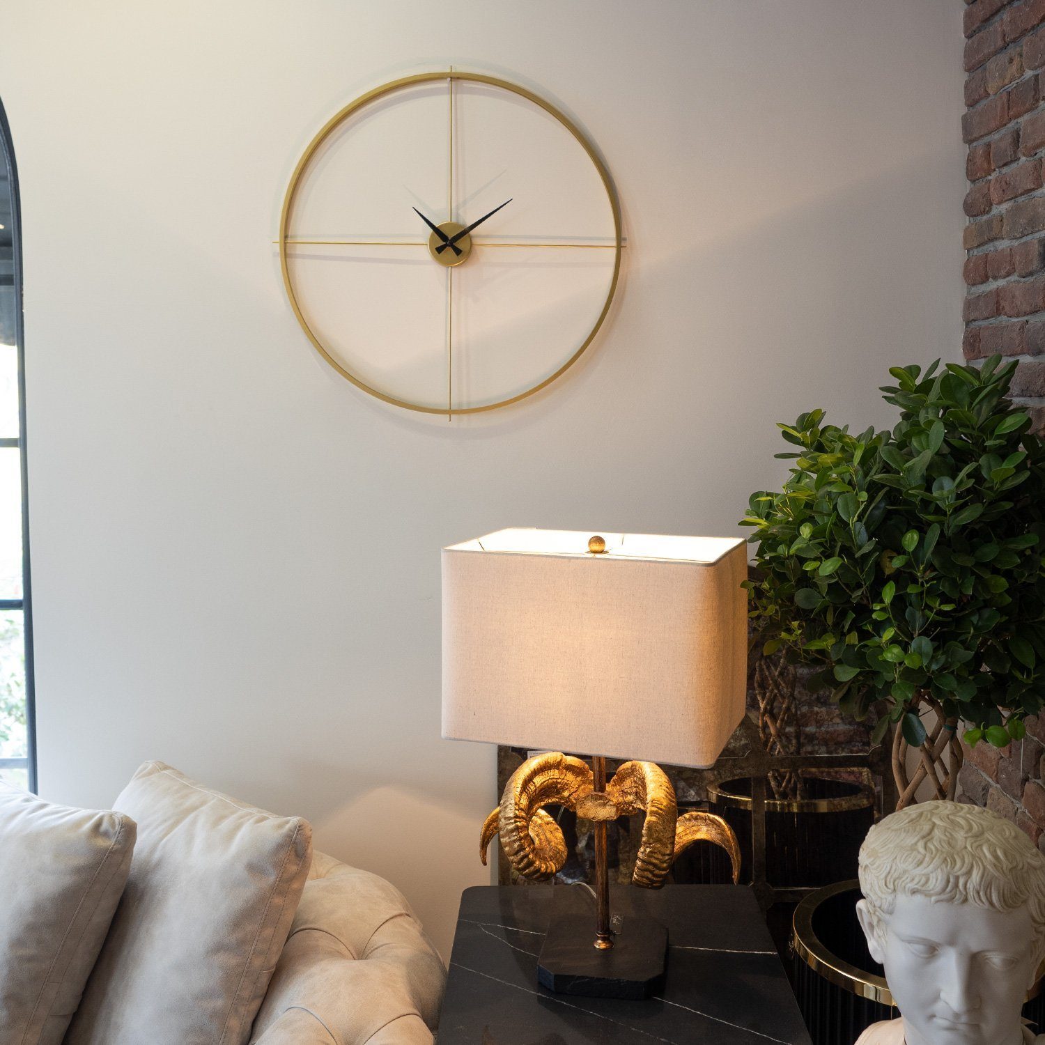 Wallity Wanduhr 100% STEEL (Thickness: 4 mm), 48 x 48 cm P1504 günstig online kaufen