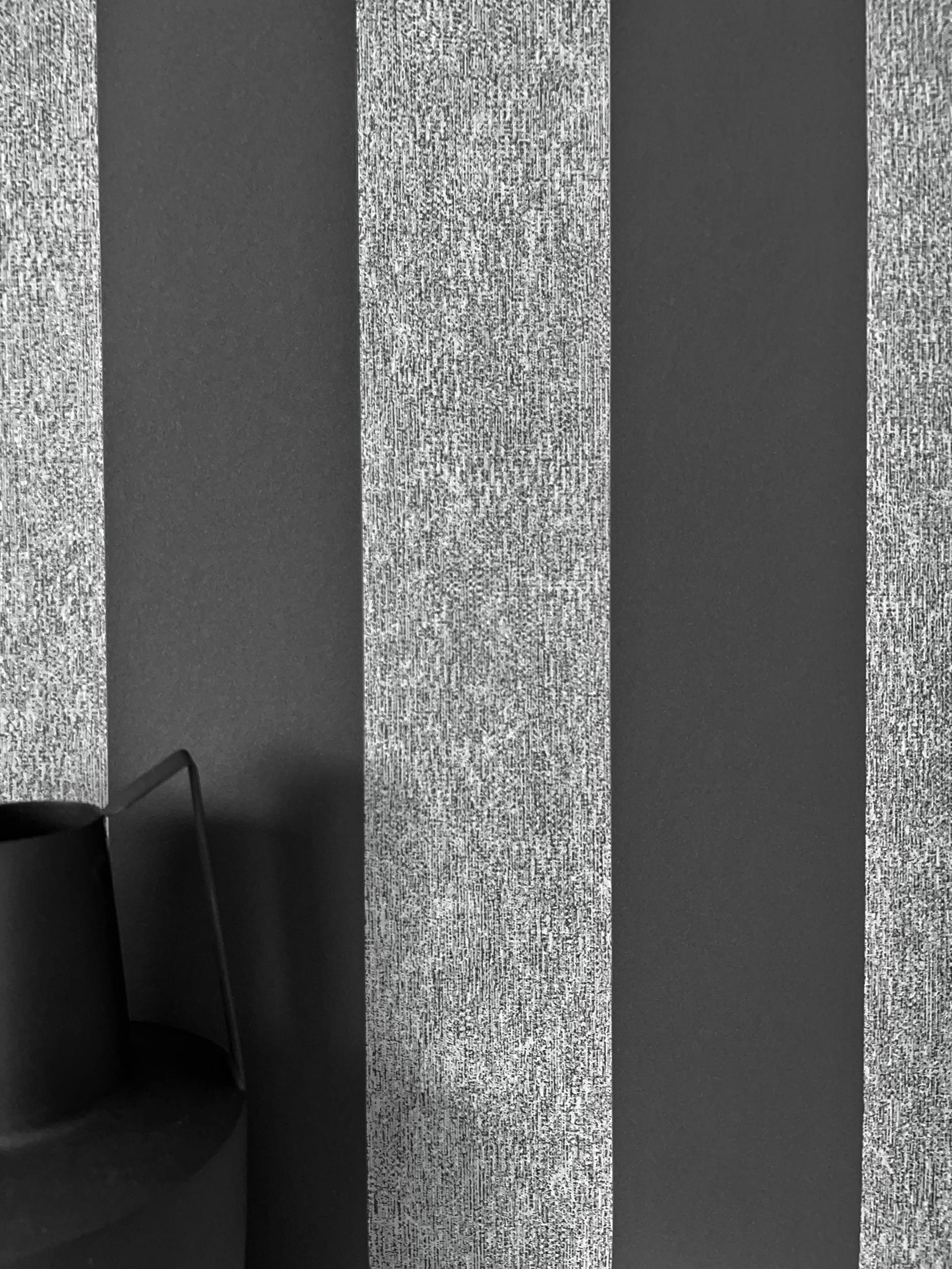 Newroom Vliestapete, Schwarz Tapete Modern Streifen - Streifentapete Streifen Grau Landhaus Linien für Wohnzimmer Schlafzimmer Küche