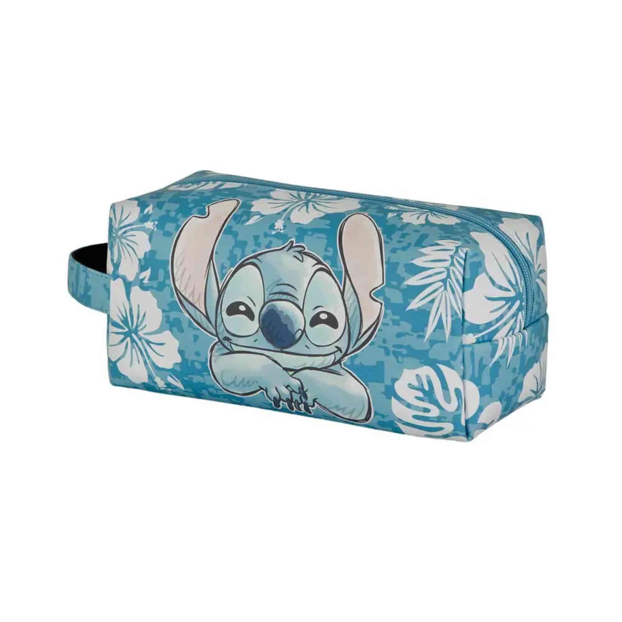 Bioworld Lilo & Stitch Kosmetiktasche – Mit 3D-Ohren, 20,3 X 11,4 X 11,4 Cm, Aus PU, Offiziell Lizenziert, Geräumig & Pflegeleicht