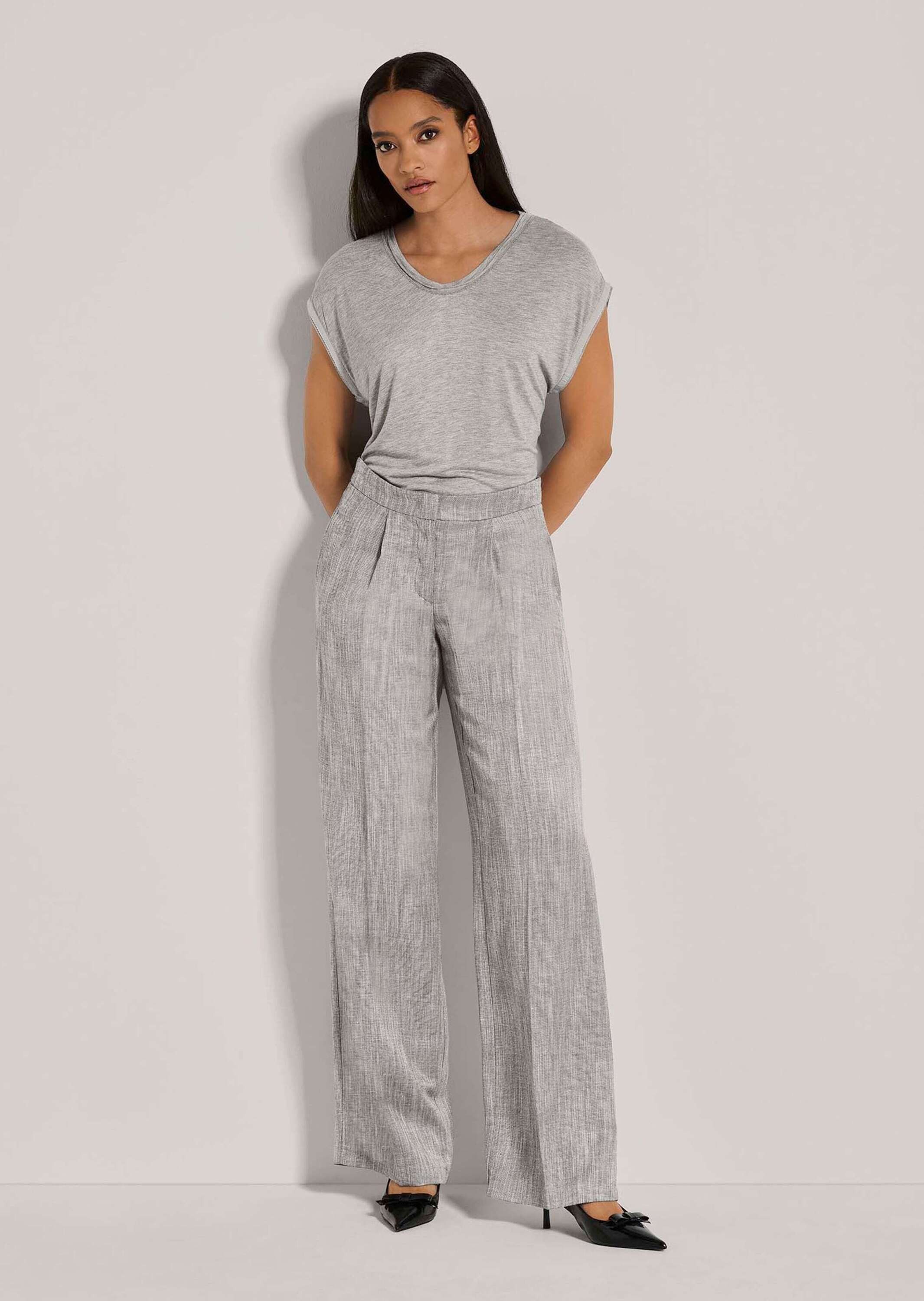 MADELEINE Bügelfaltenhose Kurzgröße: Weite Hose mit Bügelfalten günstig online kaufen