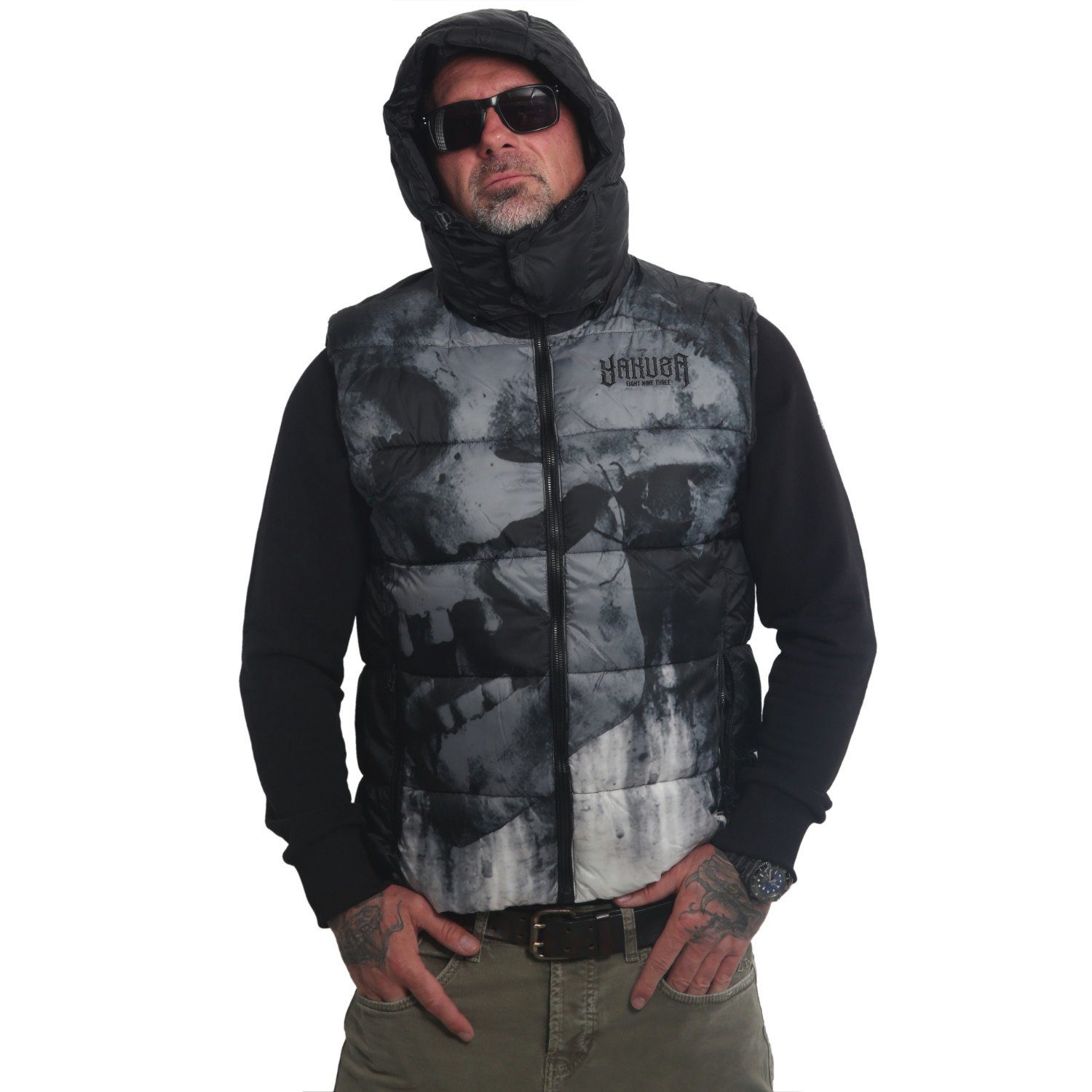 YAKUZA Steppweste Skull Tag