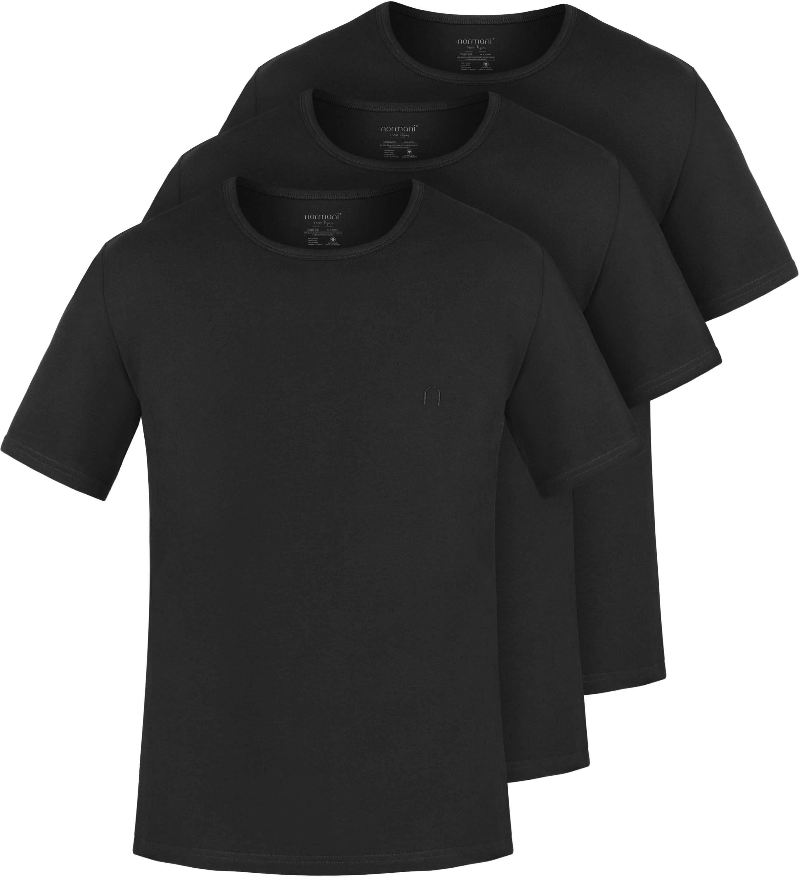 Kurzarmshirt 3er Set Herren T-Shirts aus Bio-Baumwolle Nyons
