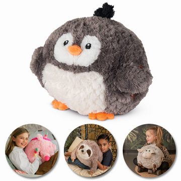 soma Kuscheltier Pinguin, Handwärmer 35 cm x 35 cm x 35 cm Kuschelwarmies Kuschelf (1-St), Super weicher Plüsch Stofftier Kuscheltier für Kinder zum spielen