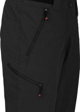 Bergson Outdoorhose VIDAA COMFORT Capri Damen 3/4 Wanderhose, leicht, strapazierfähig, Normalgrößen, schwarz