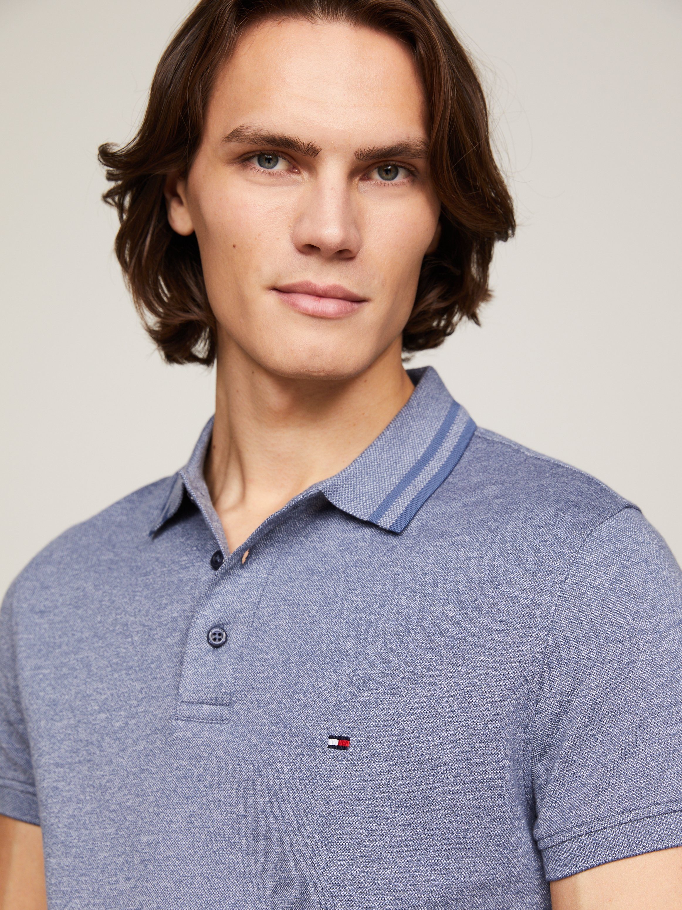 Tommy Hilfiger Poloshirt PRETWIST MOULINE SLIM günstig online kaufen