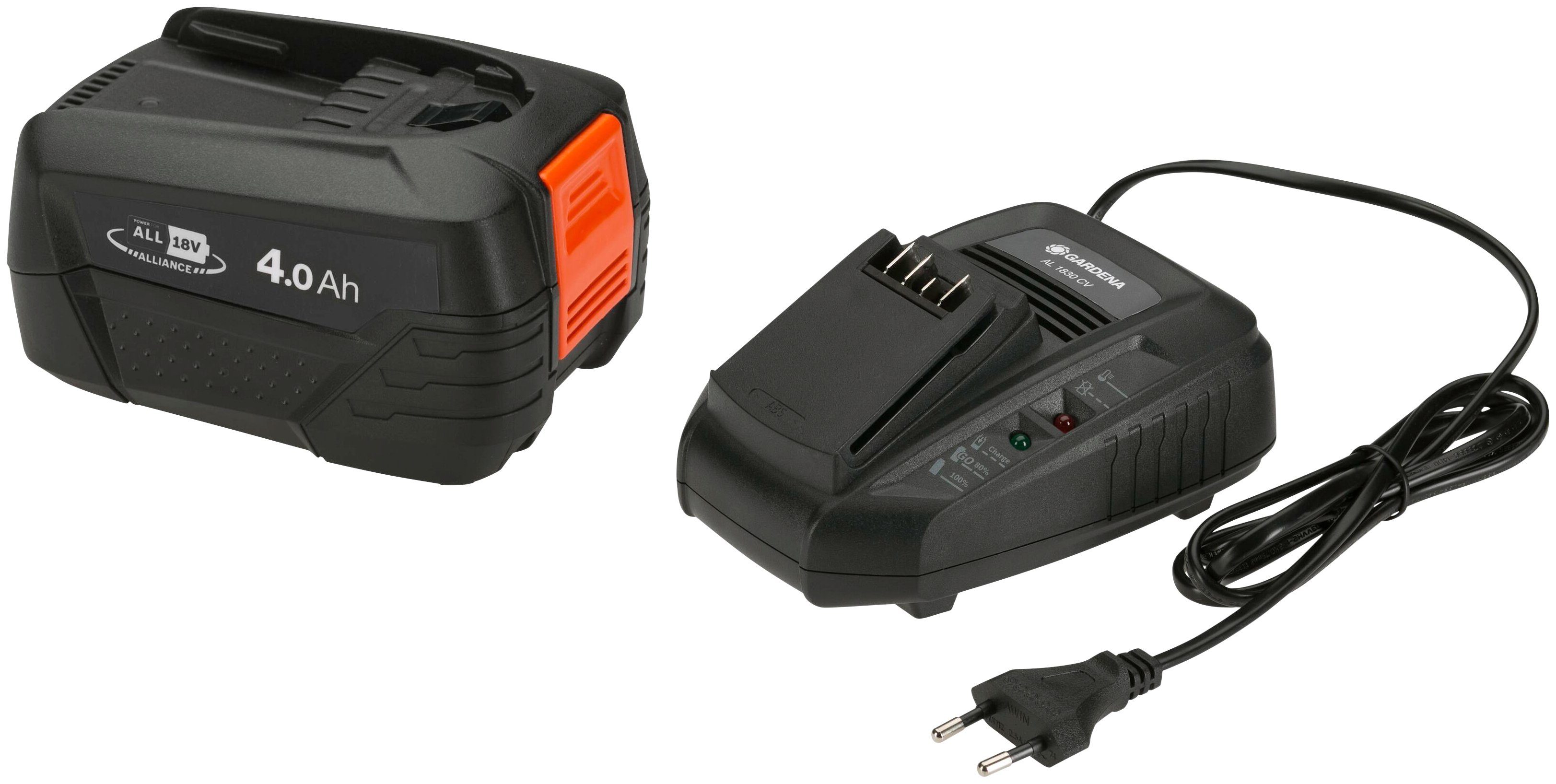 GARDENA »P4A PBA 18V/72 + AL 1830 CV, 1490820« AkkuSet, StarterKit