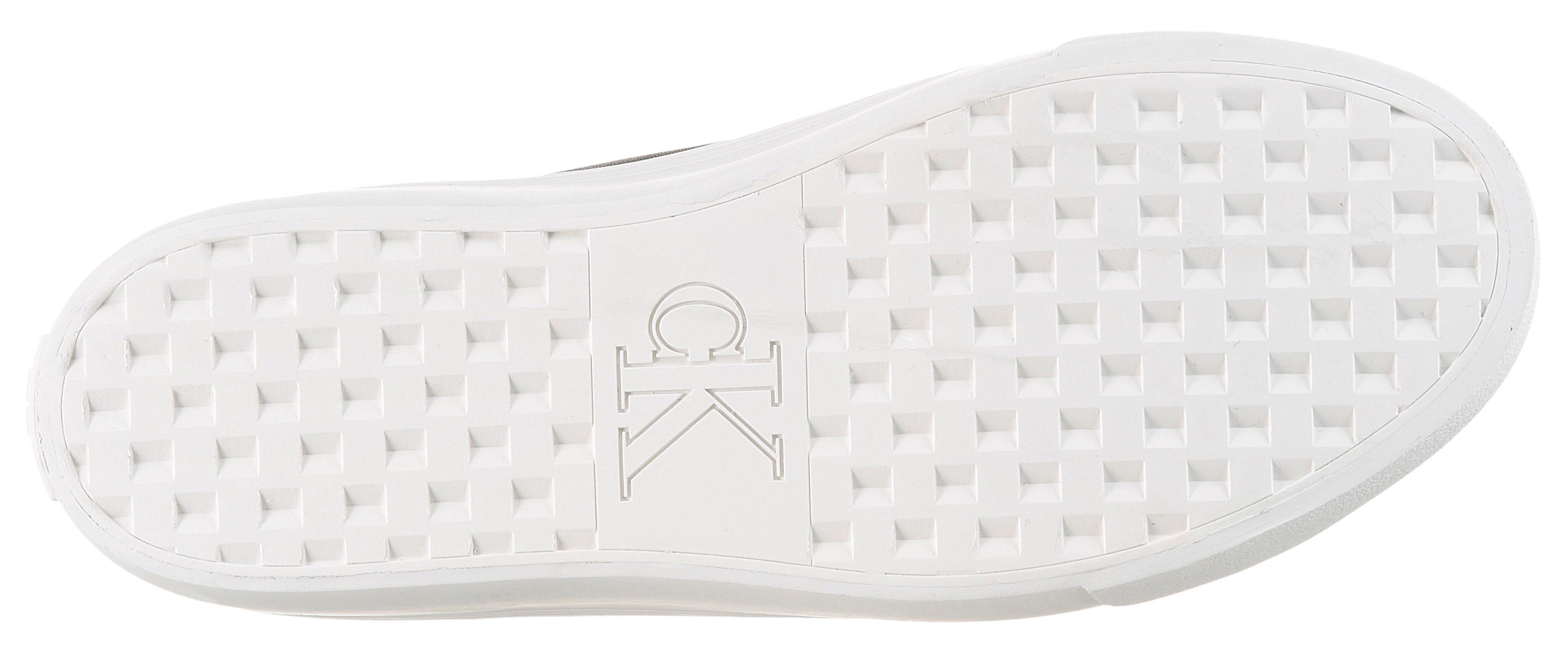 Calvin Klein Jeans VULC FLATF LACE UP LTH CK Plateausneaker Schnürschuh, Halbschuh, Freizeitsneaker mit CK-Logo