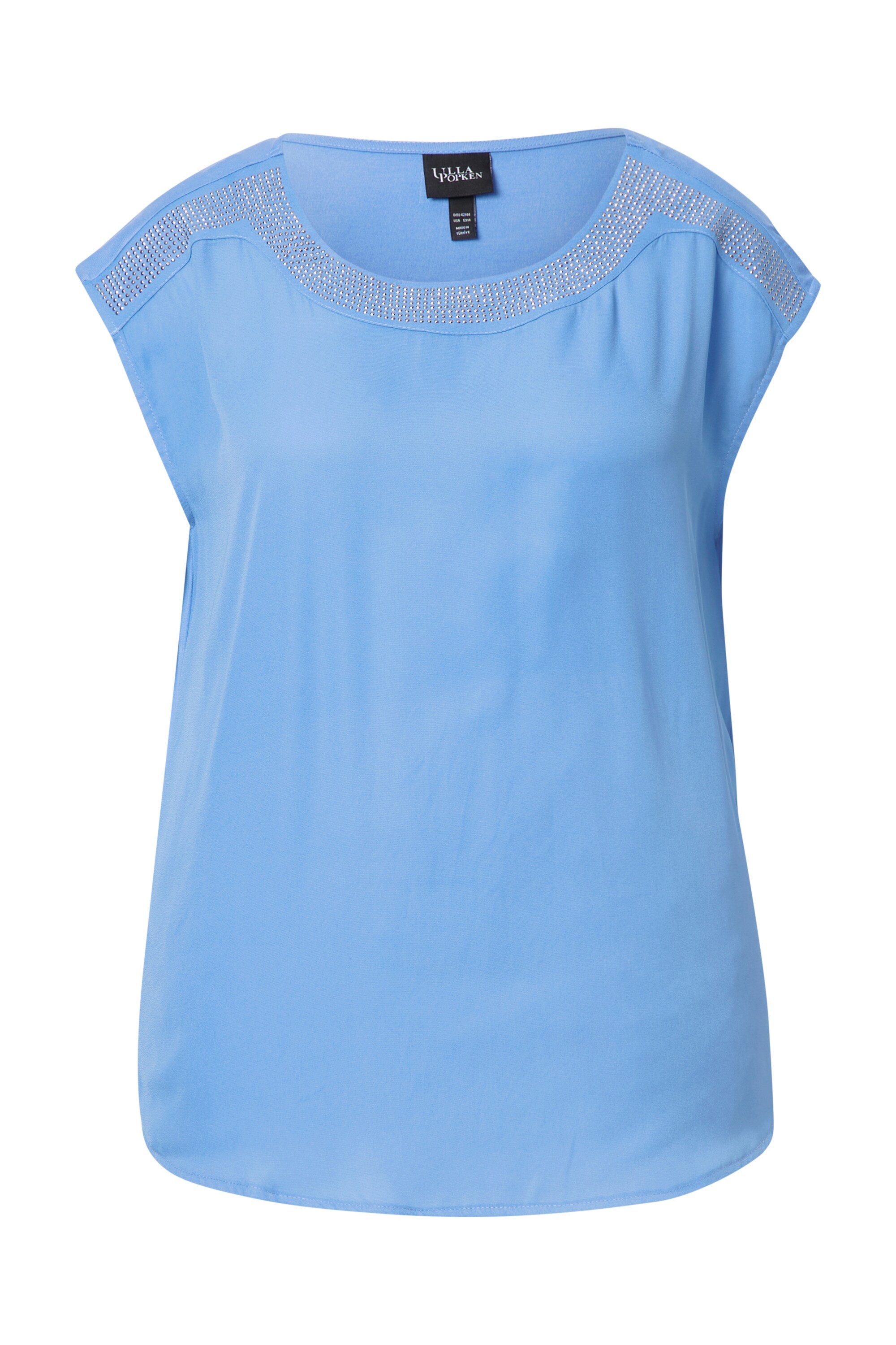 Ulla Popken T-Shirt Shirt Ziersteine Rundhals günstig online kaufen