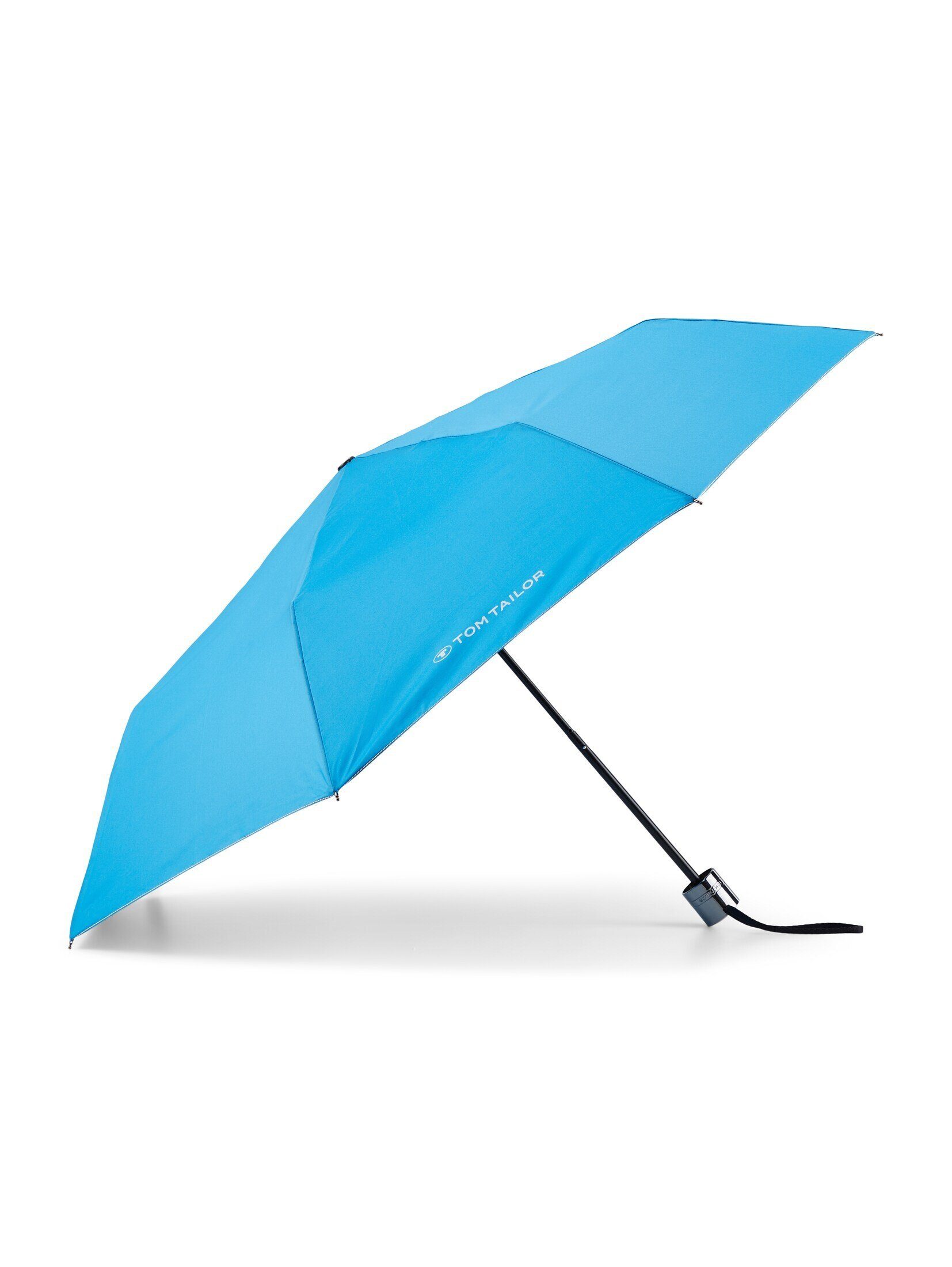 TOM TAILOR blue Basic mediterranian 1 Regenschirm Taschenregenschirm