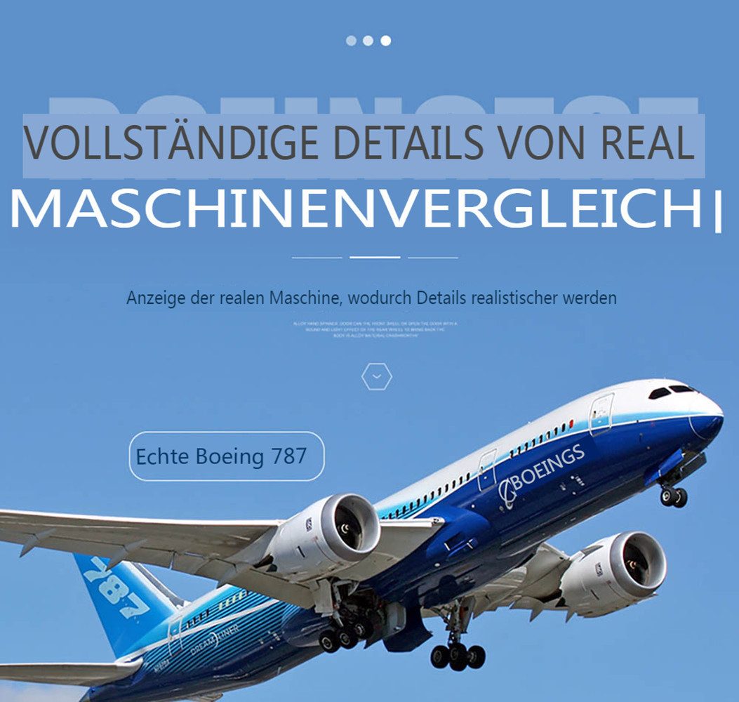 Insma RC-Flugzeug, QF008-Boeing QF008-787 2,4 GHz 3-Kanal RC-Modell