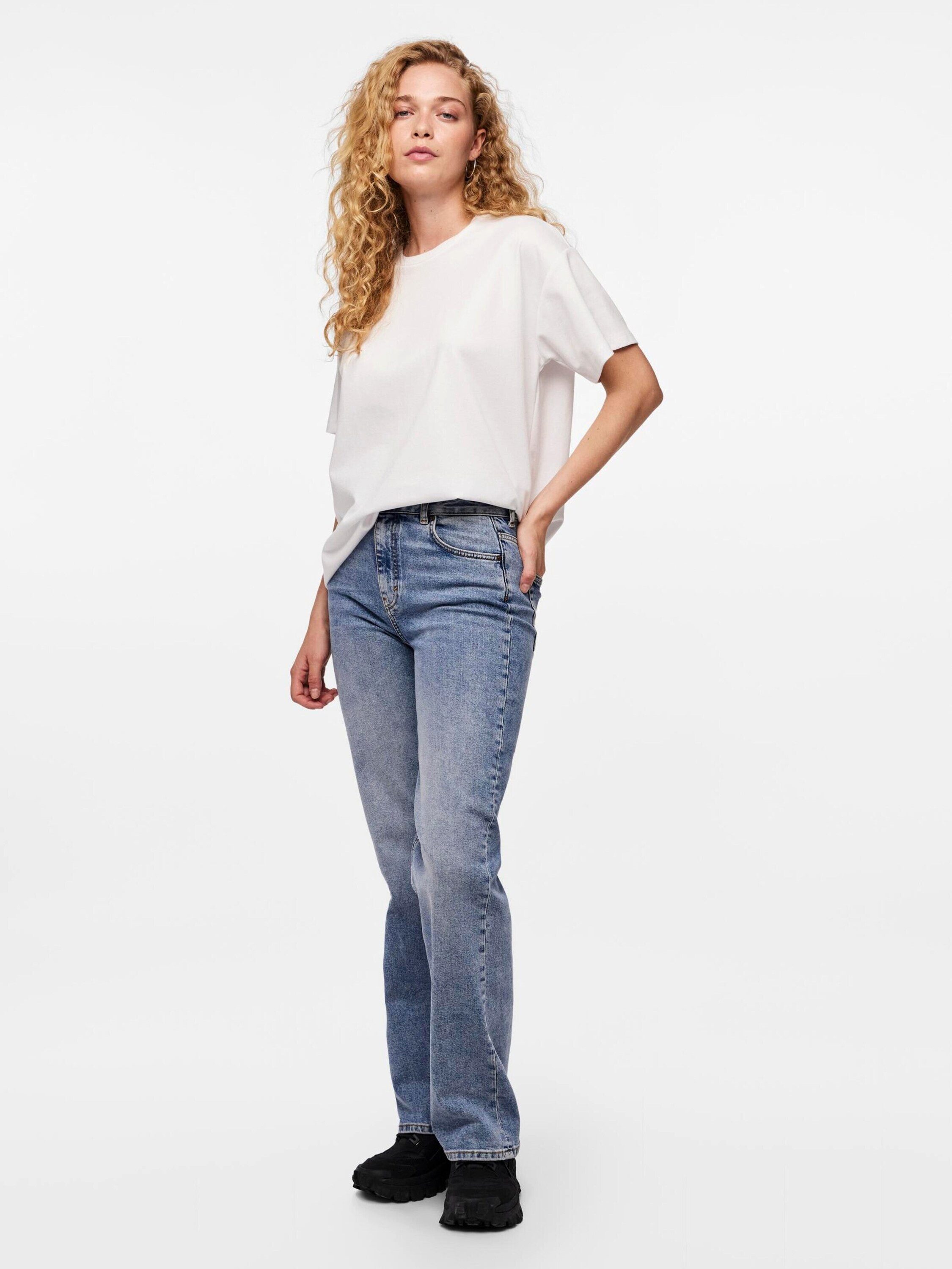 pieces T-Shirt PCSkylar (1-tlg) Plain/ohne Details günstig online kaufen