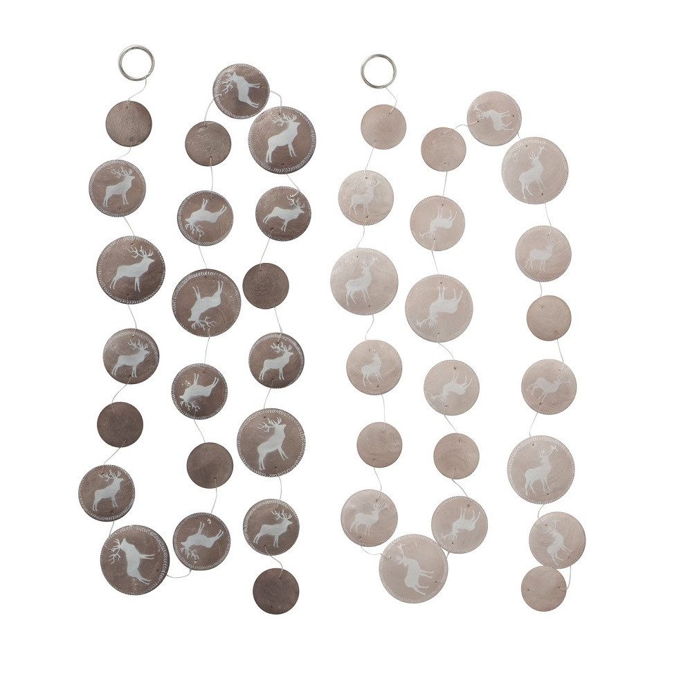 BOLTZE GRUPPE GmbH Hängedekoration Capiz Girlande Ludwig Hirsch L 1,80 crem günstig online kaufen