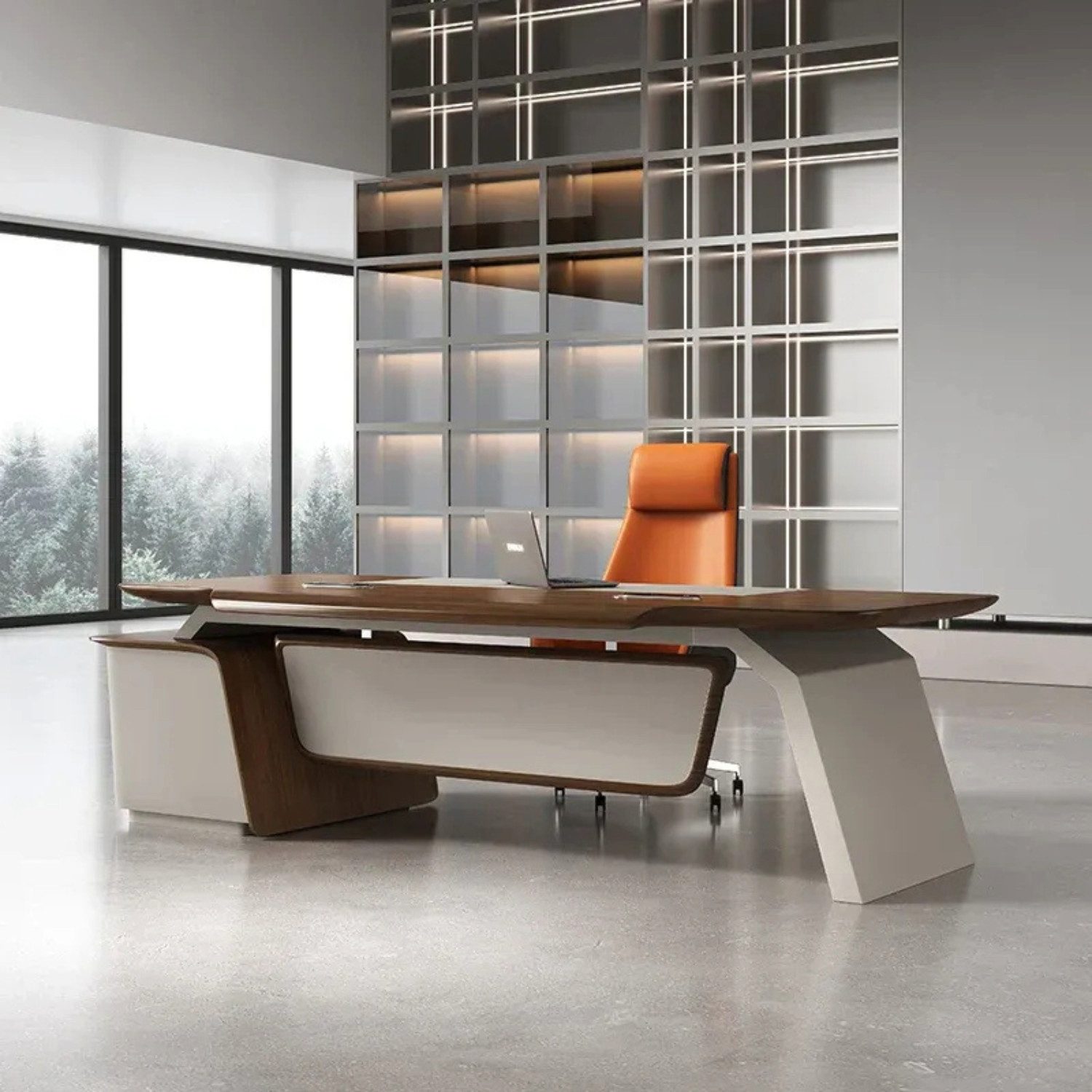 Schreibtisch SCHREIBTISCH Moderner Computer Desk 180 cm Bürotisch