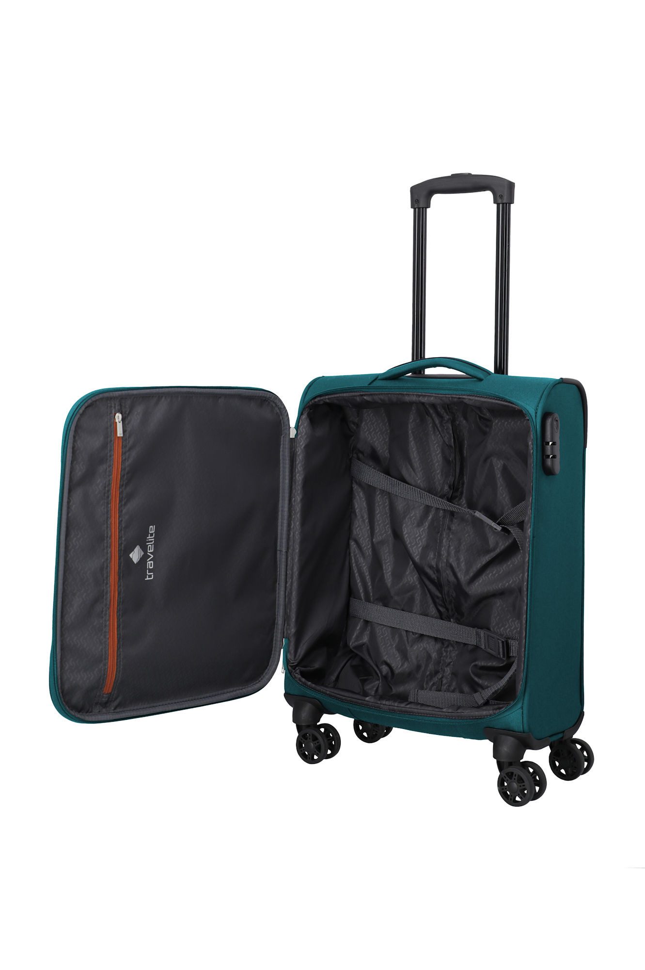 travelite Handgepäck-Trolley Priego Trolley Koffer Handgepäck 34 Liter 2,4kg 39x55x20cm, 4 Rollen