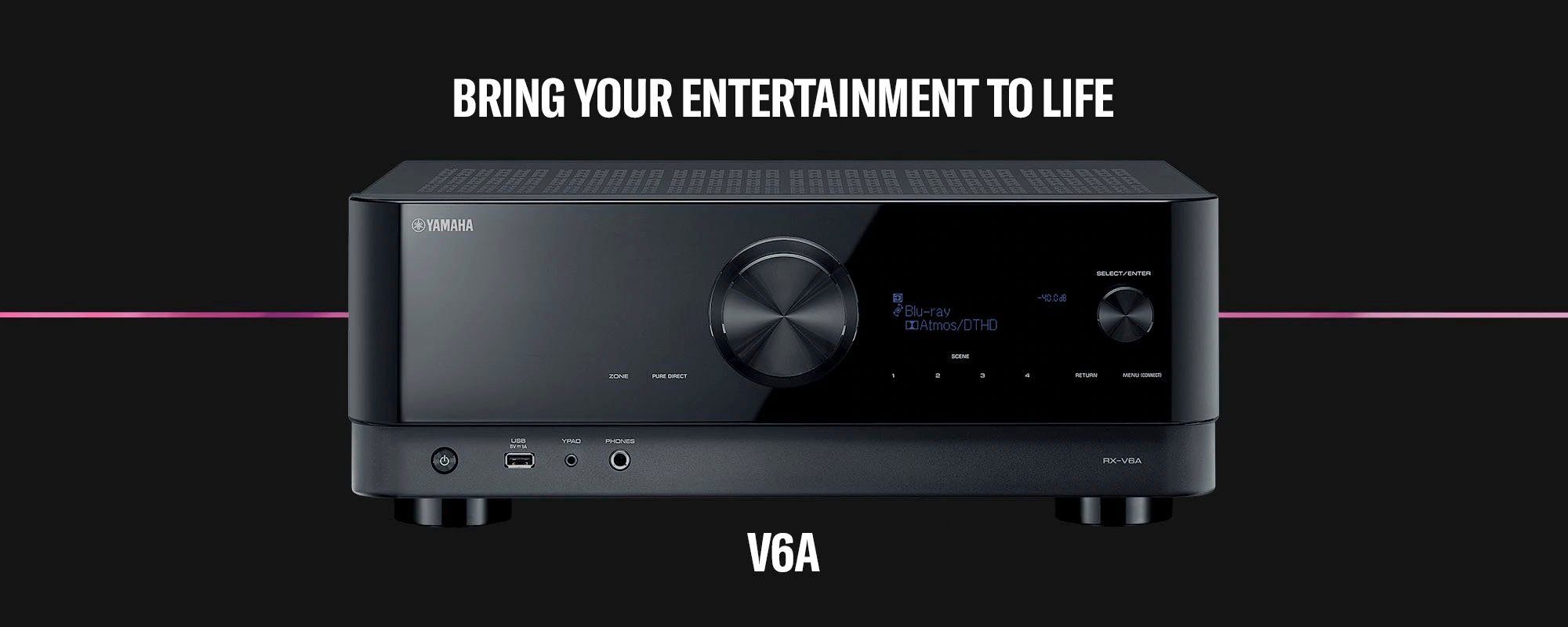 Yamaha RX-V6A AV-Receiver 7.2 (Bluetooth, LAN (Ethernet), WLAN)
