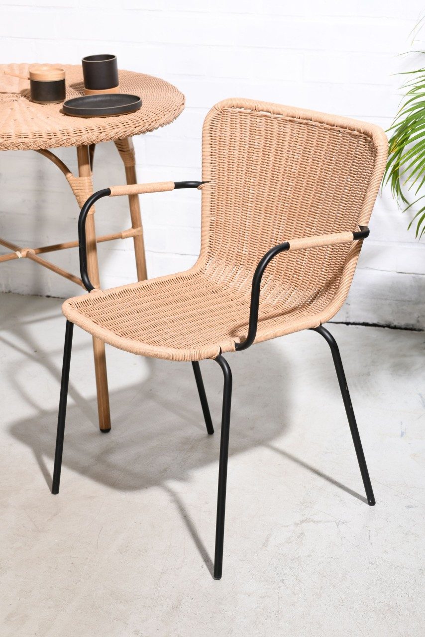 Vintagehaus Gartenstuhl Rattanstuhl Gartenstuhl Cabana Vela PERattan