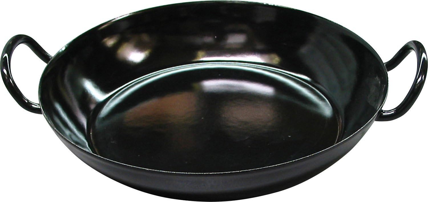 Riess Servierpfanne Riess Schlemmerpfanne 24cm schwarz, Emaille, Induktion