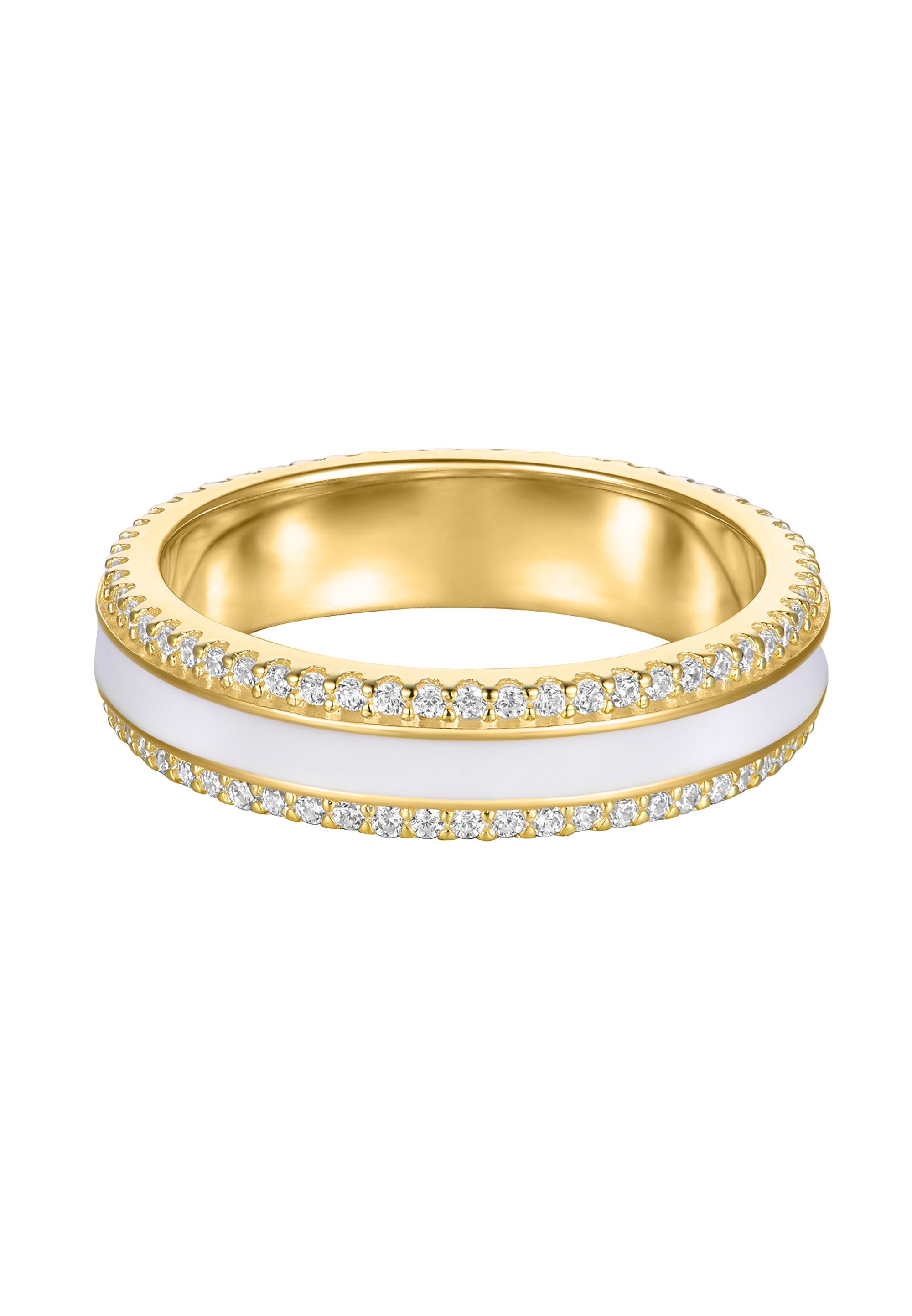 NANA KAY Fingerring Glamour Girl, mit farblosem Stein und Emaille
