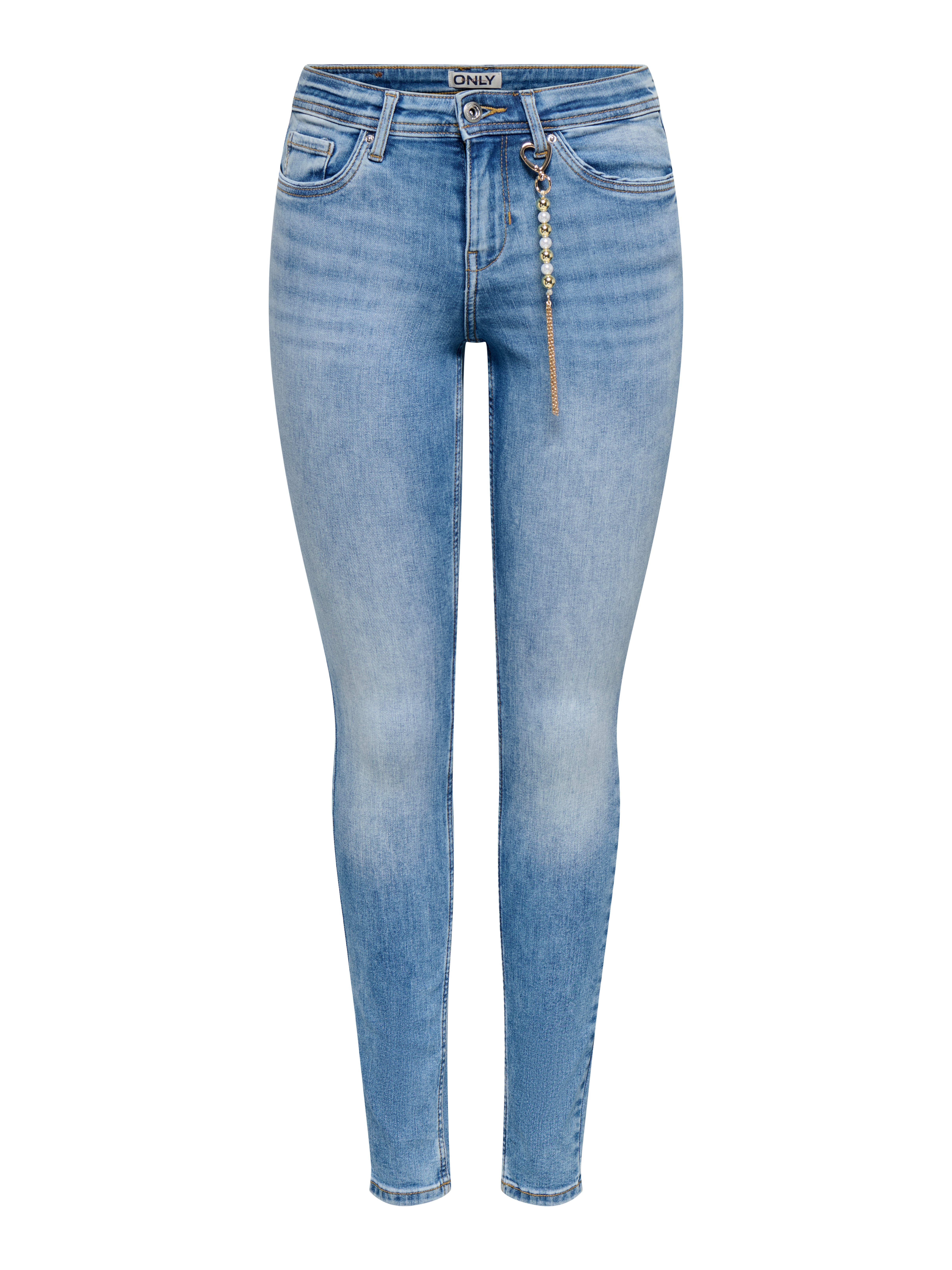 Skinny-fit-Jeans ONLWAUW MID WAIST CHARM DNM