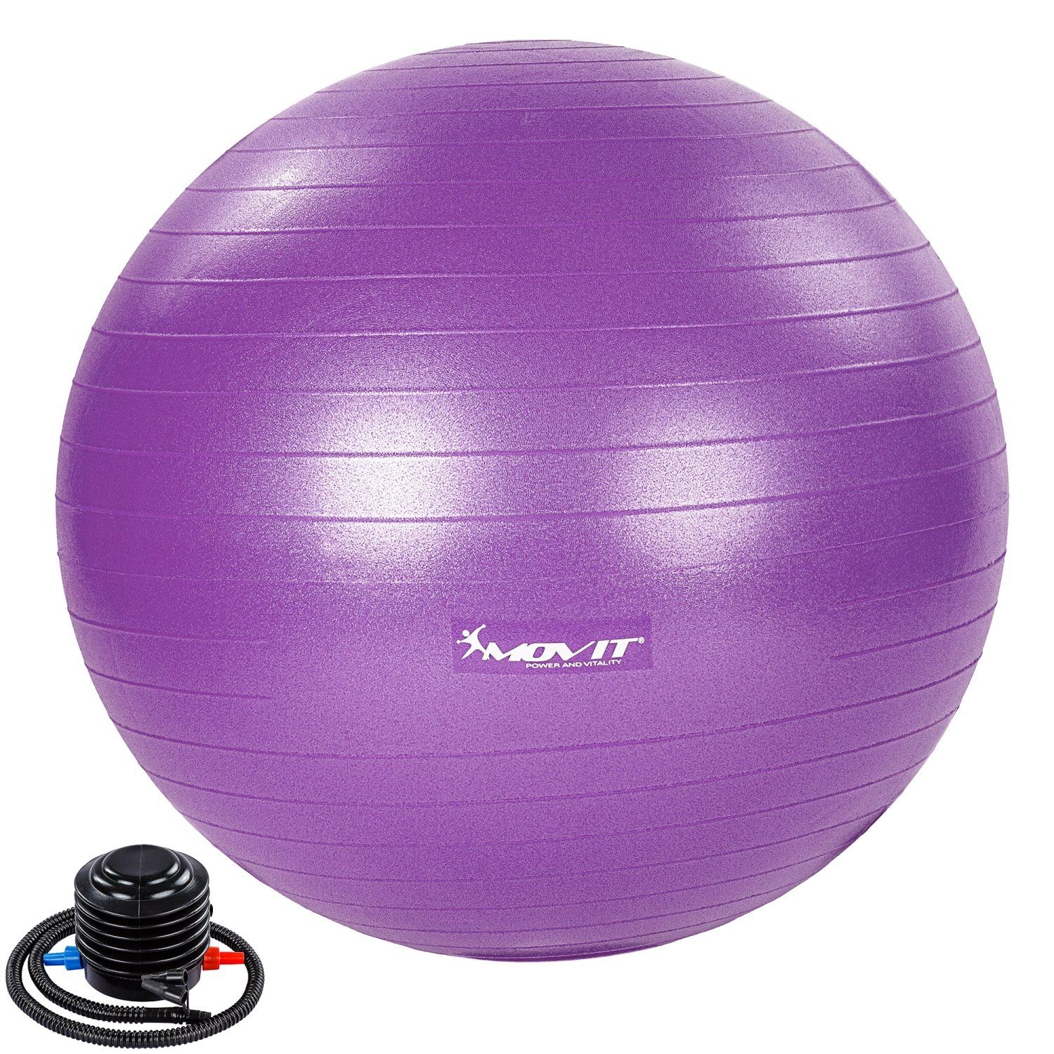 MOVIT Gymnastikball Movit® Gymnastikball »Dynamic Ball« inkl. Pumpe, berstsicher, Fitness-Ball, Sitzball, Yogaball, Farb,- Größenwahl