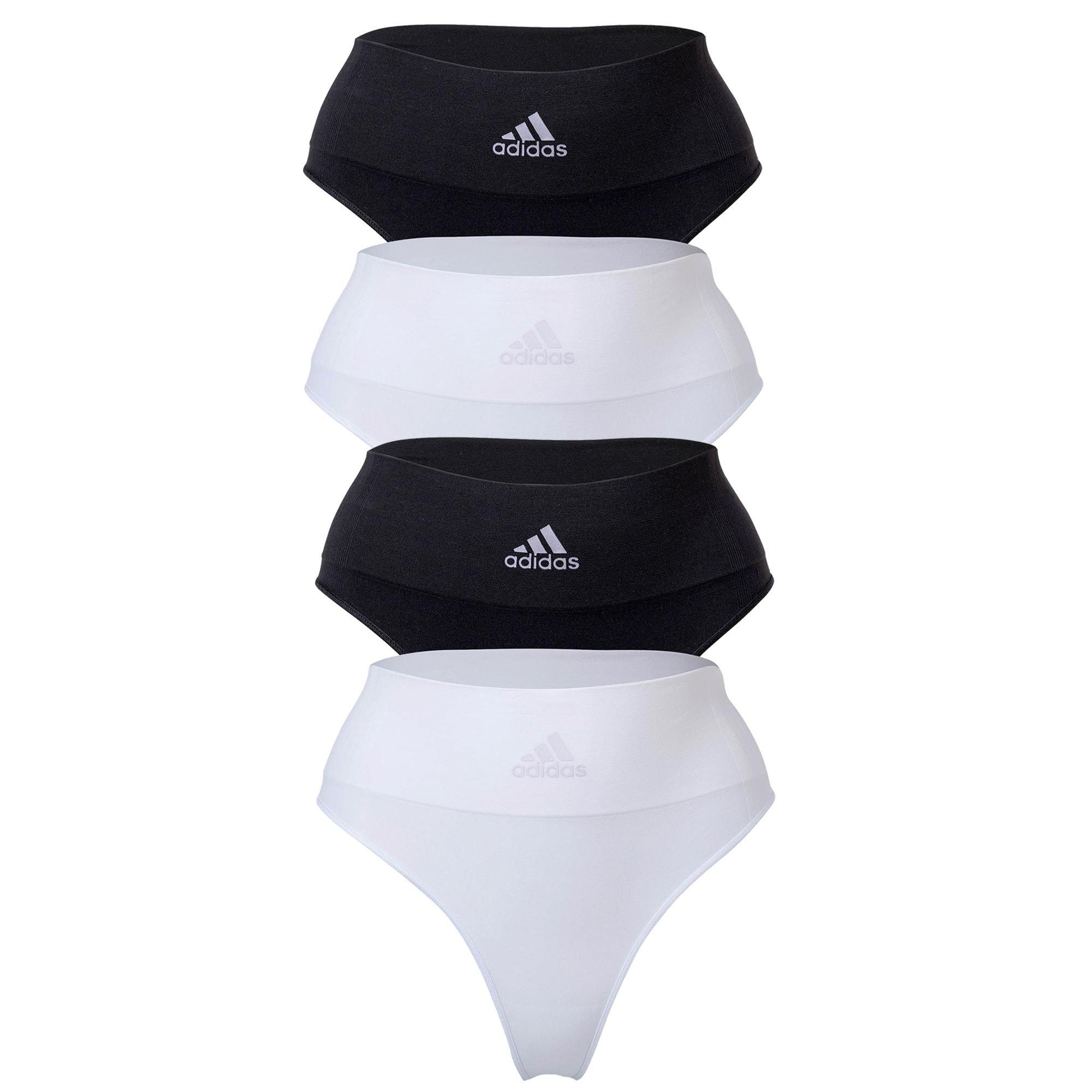 adidas Sportswear String Damen String, 4er Pack - Thong, Slip, Smart Micro