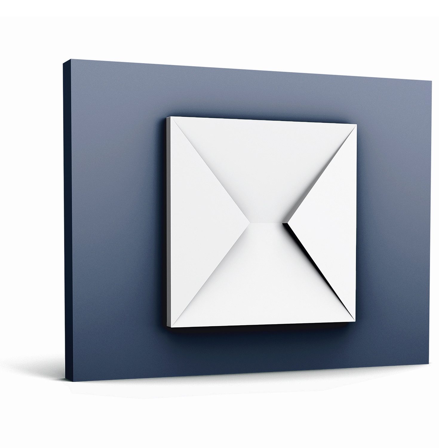 Orac Decor 3D Wandpaneel W106 MODERN ENVELOP 3D Wandpaneel Zierlement, BxL: 33.3x33.3 cm, 0 qm, (Dekorpaneel, 1-tlg., ENVELOP Stuck-Wandpaneel Zierelement Dekorelement) weiß vorgrundiert