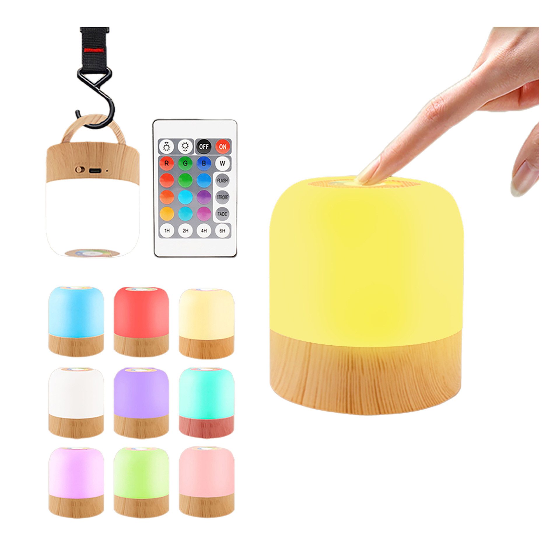 ibettertec LED Nachttischlampe Touch-Lampe,tragbare Tisch-Nachttischlampen günstig online kaufen